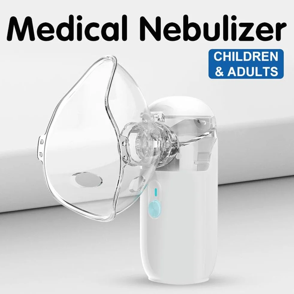 Przenośny nebulizator dla dorosłych i dzieci, inteligentny cyfrowy wyświetlacz, przenośny nebulizator, ręczny nebulizator do podróży i użytku domowego