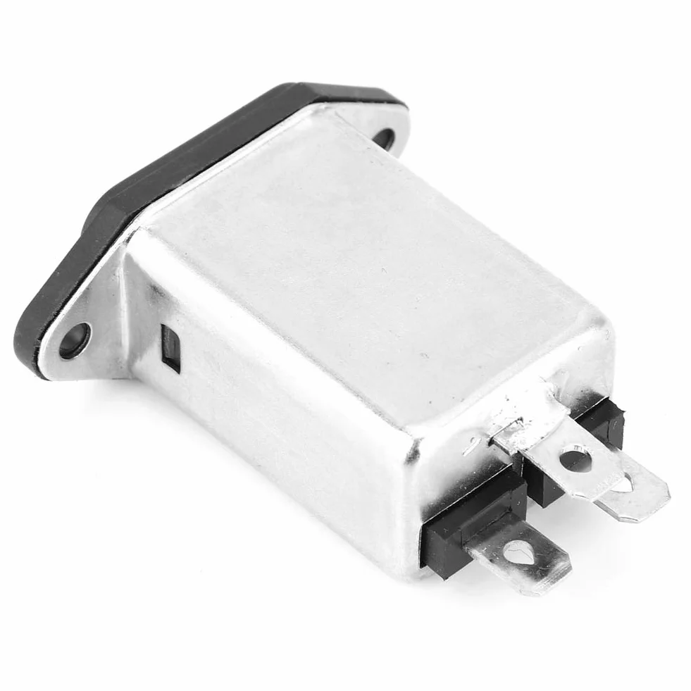 Filtr EMI gniazdo Panel Mount 10A komponentów elektronicznych
