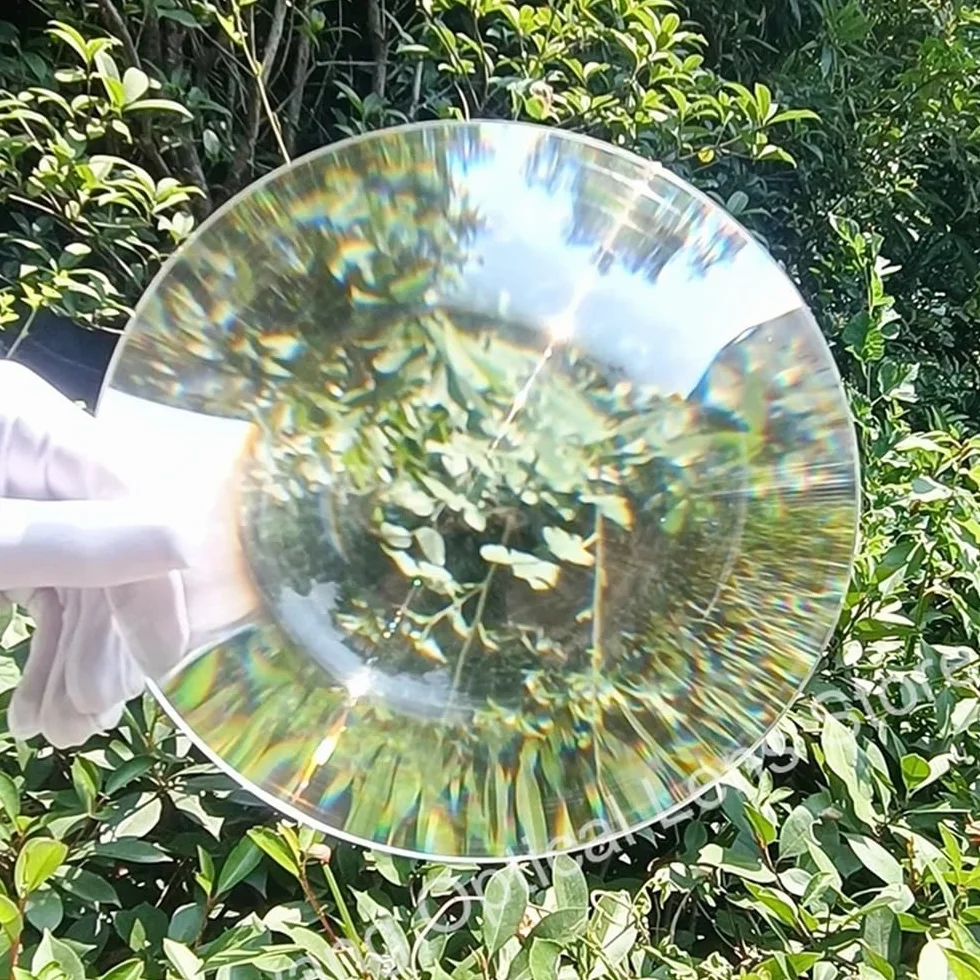 Średnica mikroskopu 300 mm Okrągła soczewka Fresnela Skupiająca Soczewka LED Akryl (220MM_2MM)