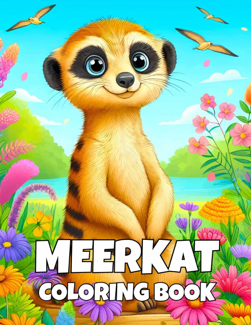 Meerkat Coloring Book: 30 Fun Designs for Kids – Creativity, Relaxation