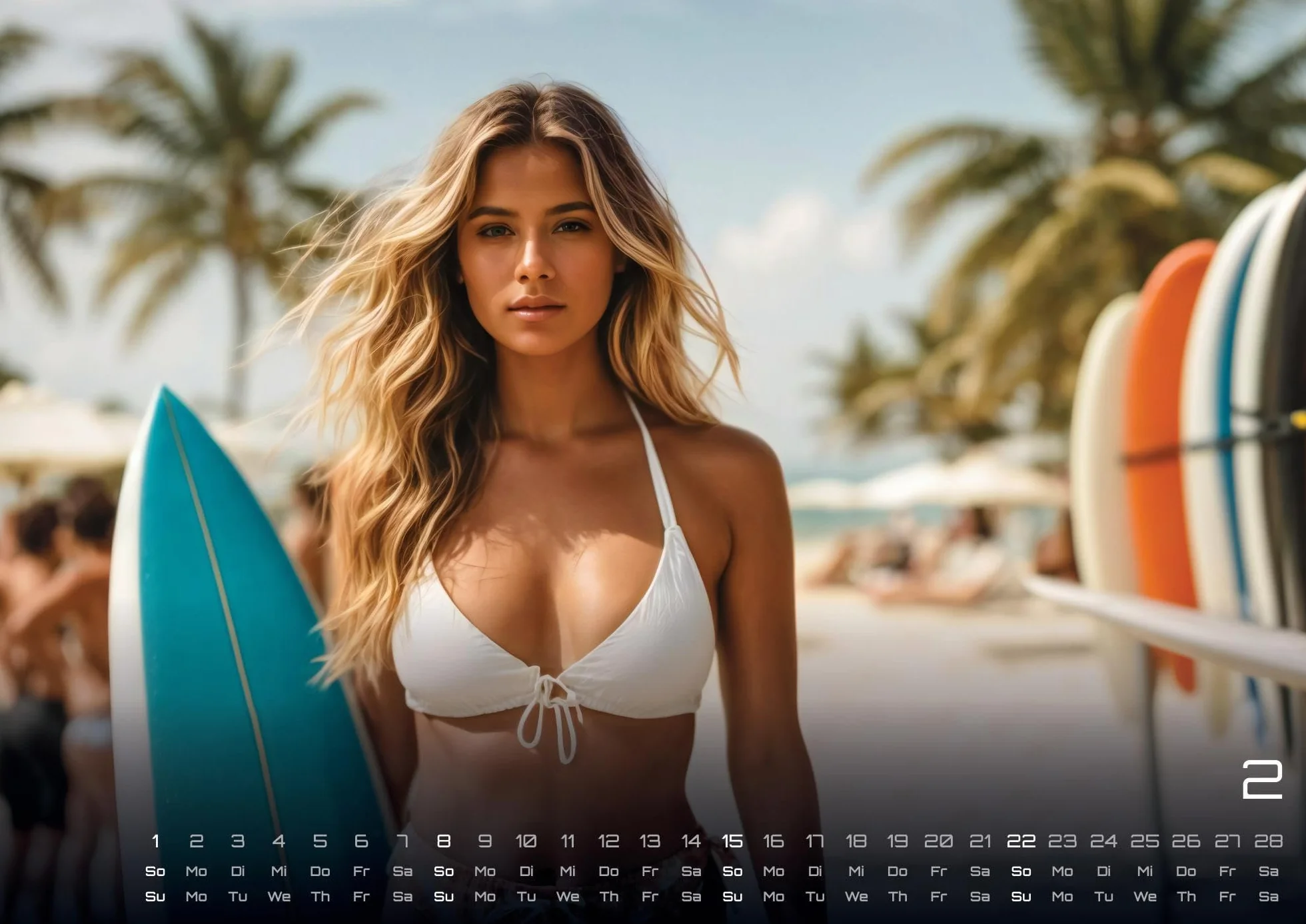 BIKINI GIRLS - Sexy Babes - 2026 - Kalender DIN A2: Der Wandkalender für alle Liebhaber der Bikini-Girls für das Jahr 2026 im extragroßen Format DIN A2 (ca. 60 x 42 cm)!