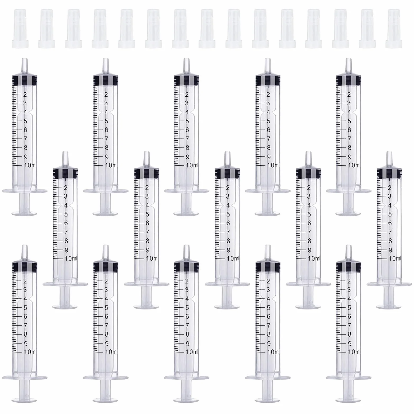 JOYSKY Strzykawka z tworzywa sztucznego 10 ml 8 sztuk sterylne bez igły