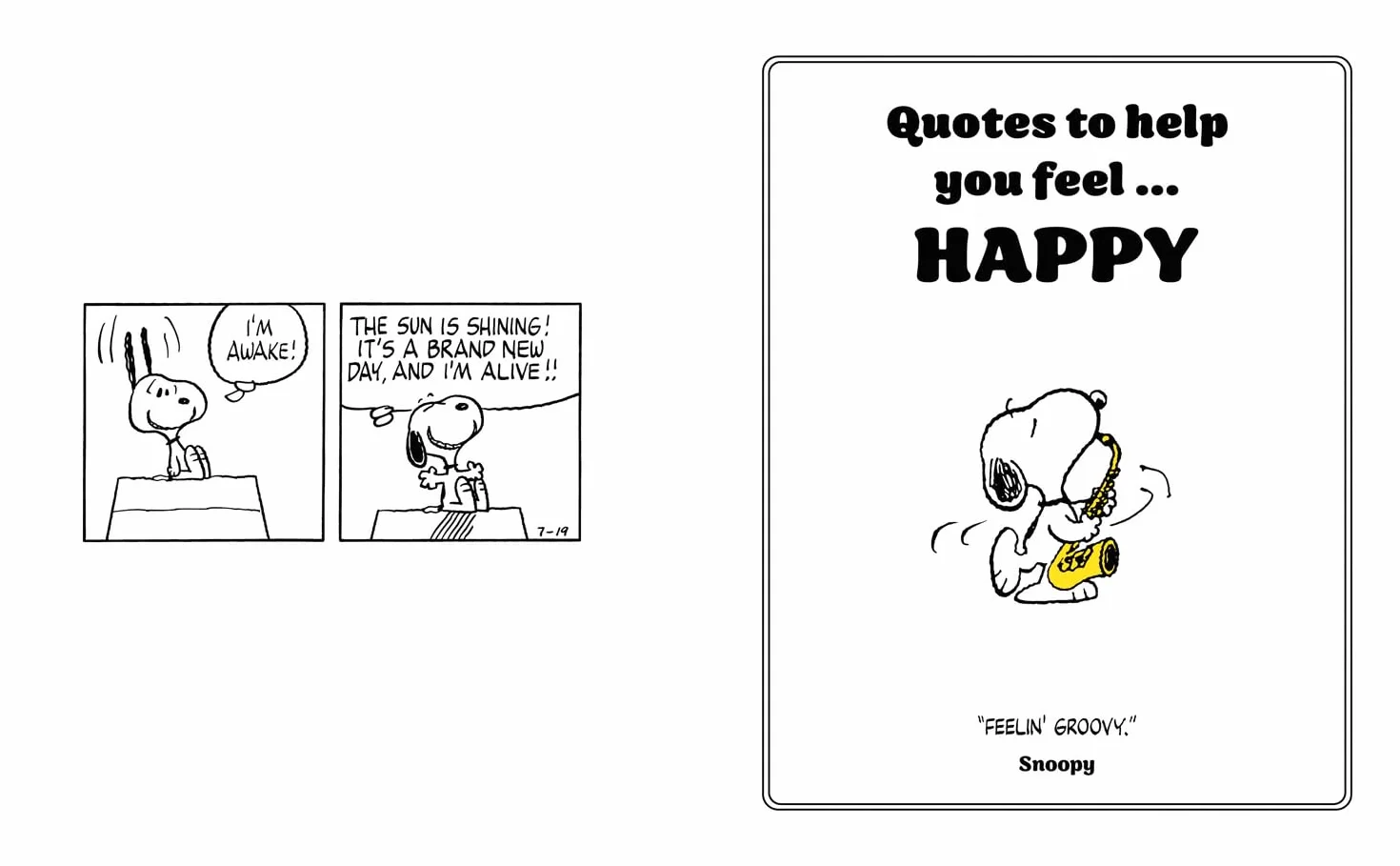 Peanuts The World According to Snoopy Gift Book Iconic Quotes 75 Years