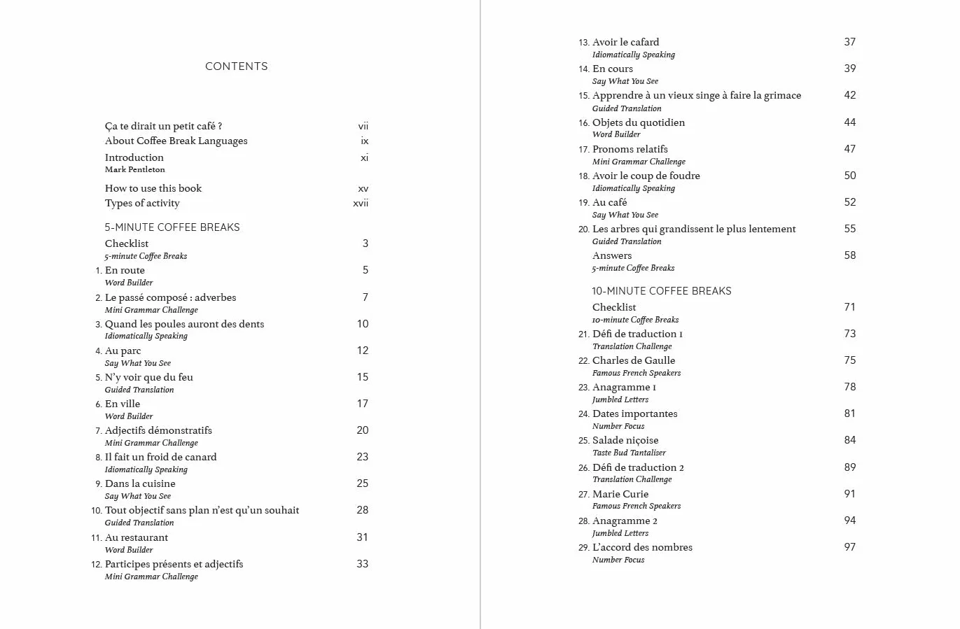 50 French Coffee Breaks: Short Activities to Improve Your French