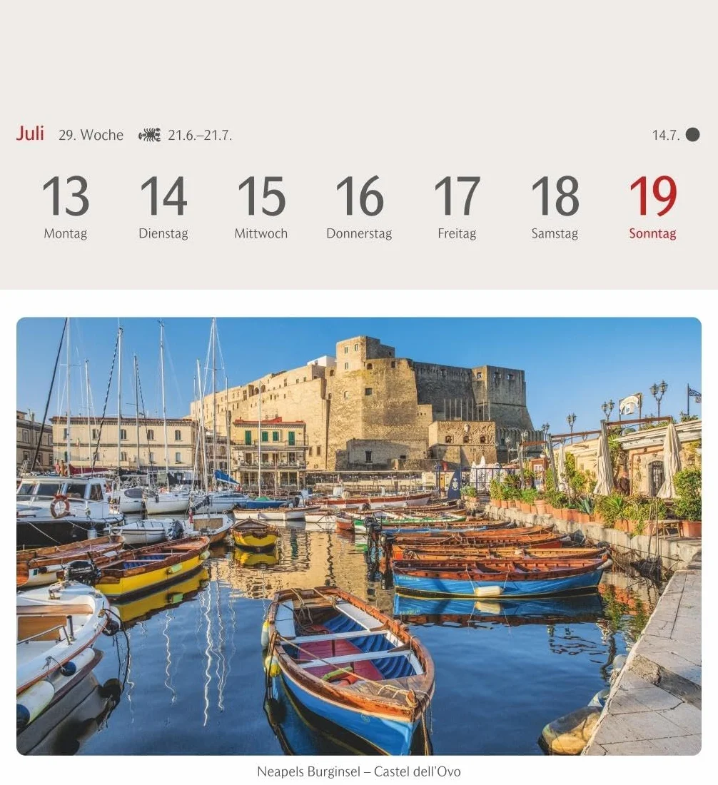 Das Glück liegt in Italien Postkartenkalender 2026 - 53 Karten mit Kurzporträts zu den Zielen: Wochen-Kalender mit 53 besonderen Orten. Stimmungsvolle Foto-Motive zum Aufhängen und Aufstellen