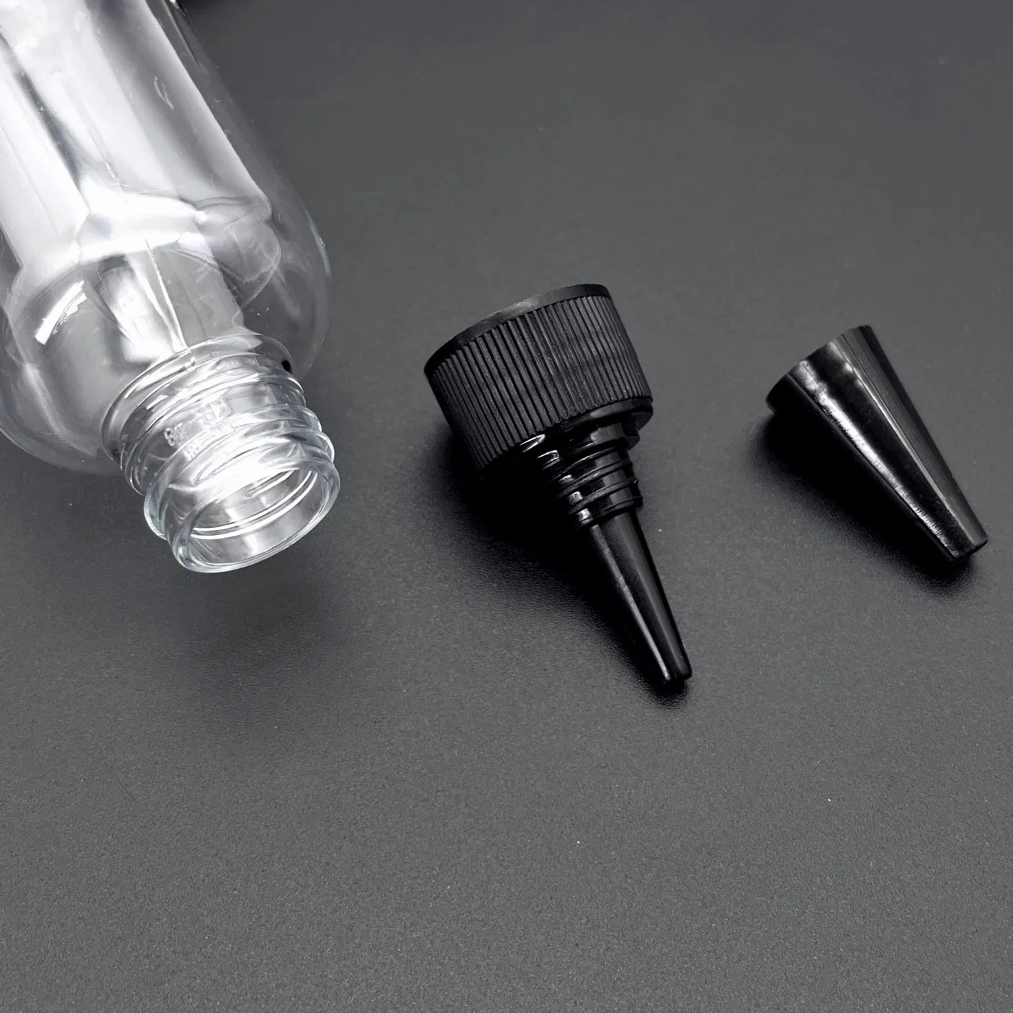JZK 8 x squeezable plastikowe butelki Dropper Bottles 100 ml + 8 x wodoodporne etykiety do projektów związanych z sztuką płynów i e-płynów