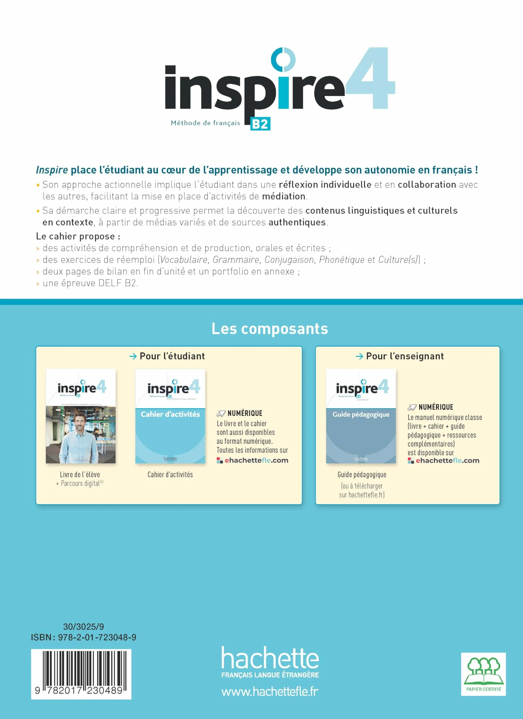 Inspire 4 - Cahier d'activités (B2)
