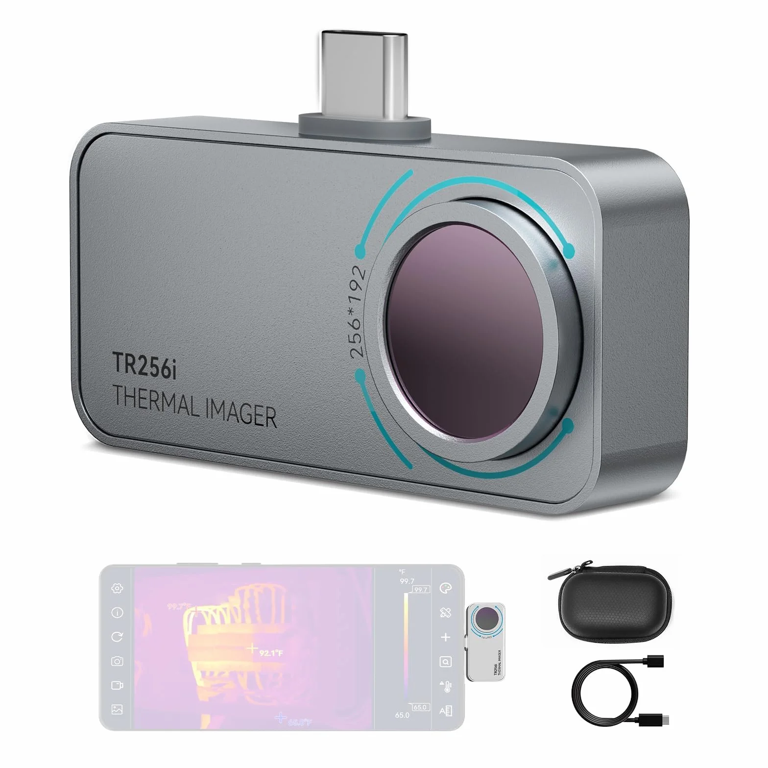 MiLESEEY TR256i Kamera termowizyjna Type-C -15°C~600°C 256x192 25Hz metalowa obudowa