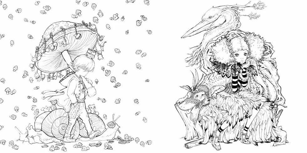 Pop Manga Coloring Book