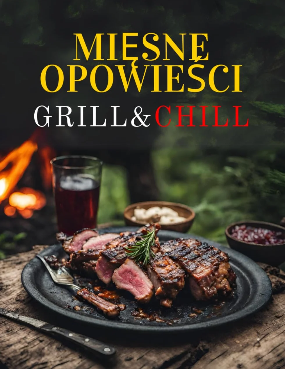 Mięsne opowieści: Grill & Chill - Pełne smaku przepisy na grilla dla prawdziwych mężczyzn | Przepyszne sosy, marynaty, steki, burgery, żeberka, ... dla początkujących i mistrzów grillowania