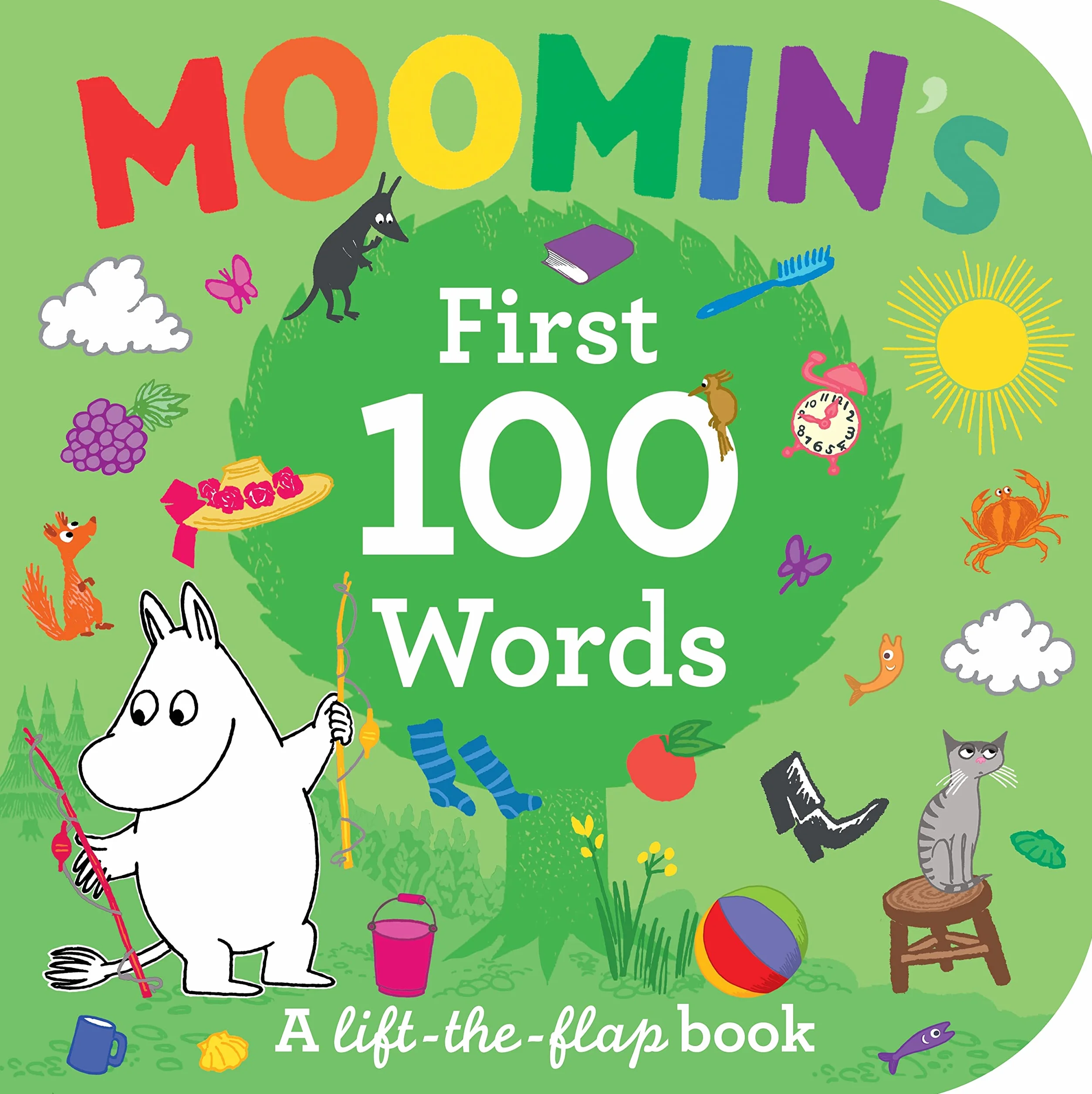 Moomin's First 100 Words: An early-learning lift-the-flap board book for toddlers