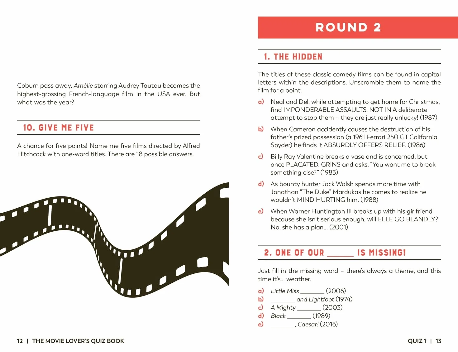 The Movie Lover's Quiz Book: Over 900 Questions on Films, Stars & Directors