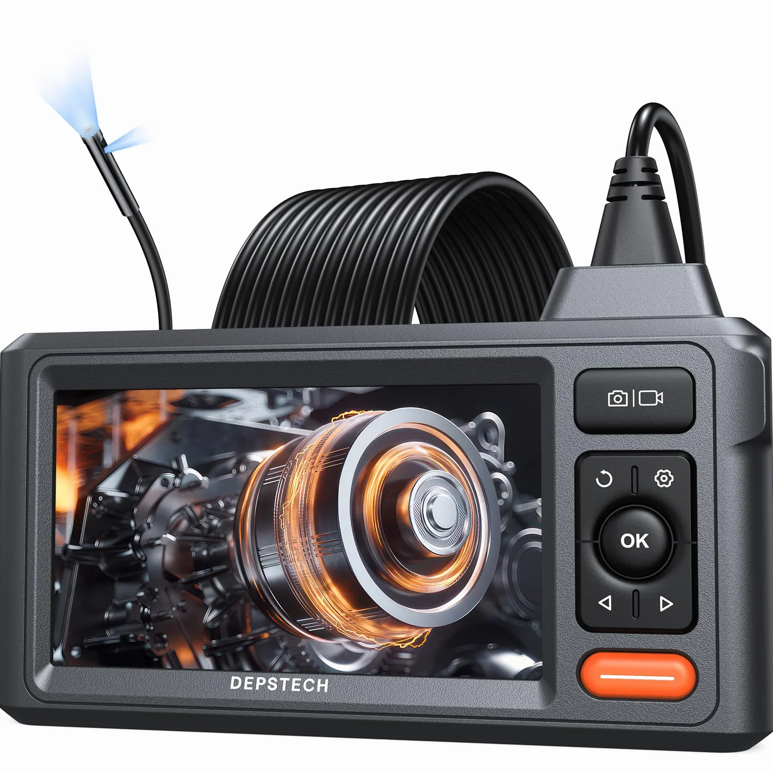 DEPSTECH DS620 kamera endoskopowa 5 cali IPS 8 mm 5 m