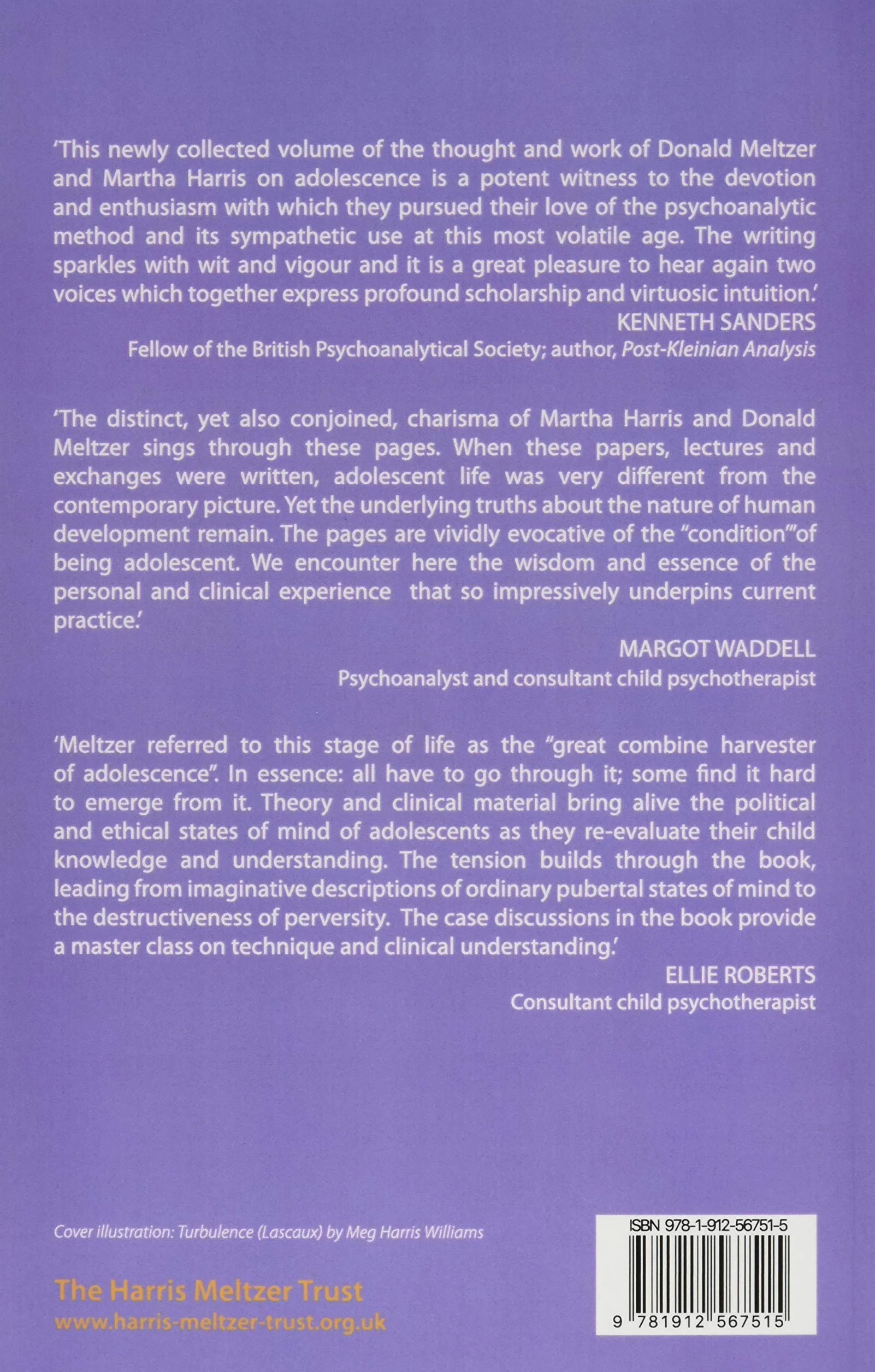 Adolescence: Talks and Papers by Donald Meltzer and Martha Harris