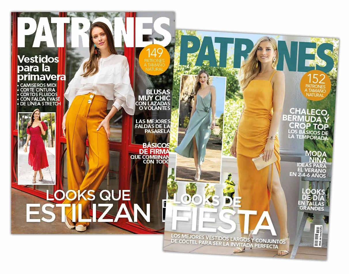 Pack especial vestidos de invitada: 2 revistas de Patrones