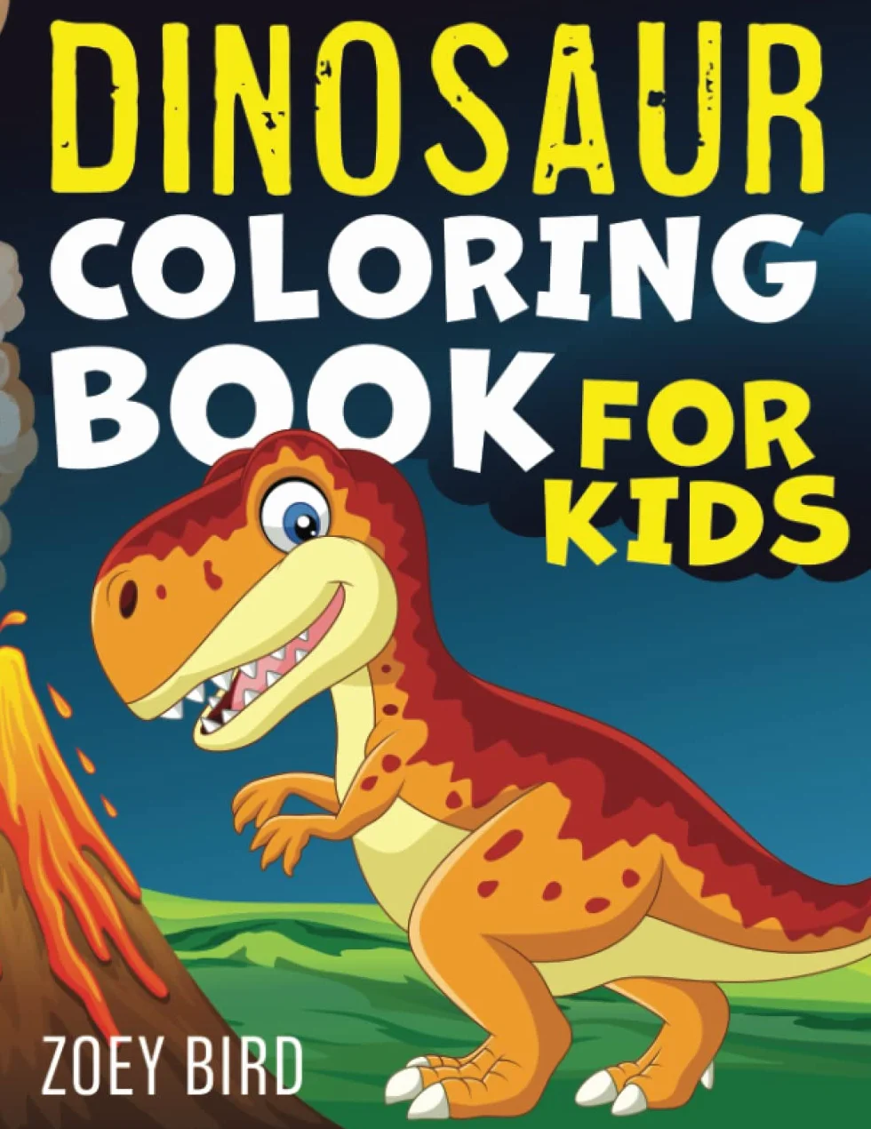 Dinosaur Coloring Book for Kids: Coloring Activity for Ages 4 – 8