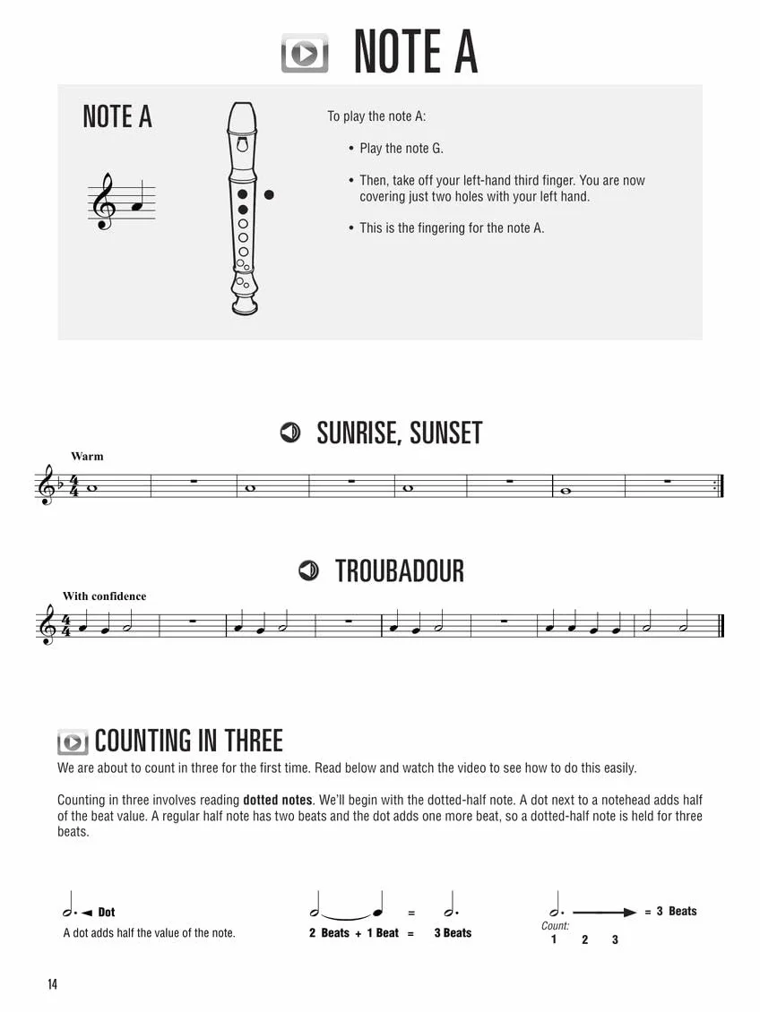 Hal Leonard Recorder Method by Sarah Jeffery - Book with 200+ Audio Demo & Backing Tracks & 40+ Video Lessons Included