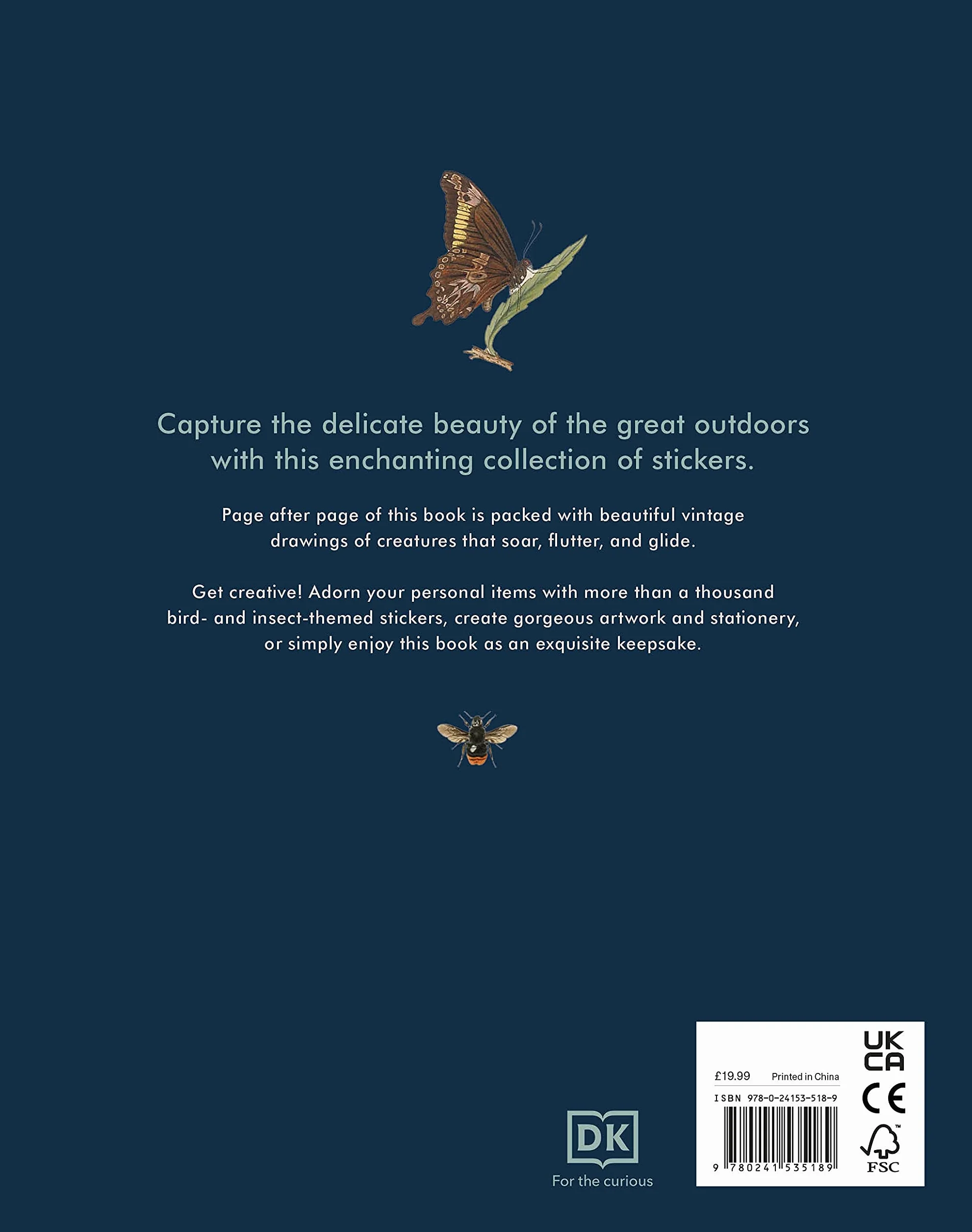 The Bees, Birds & Butterflies Sticker Anthology: With More Than 1,000 Vintage Stickers