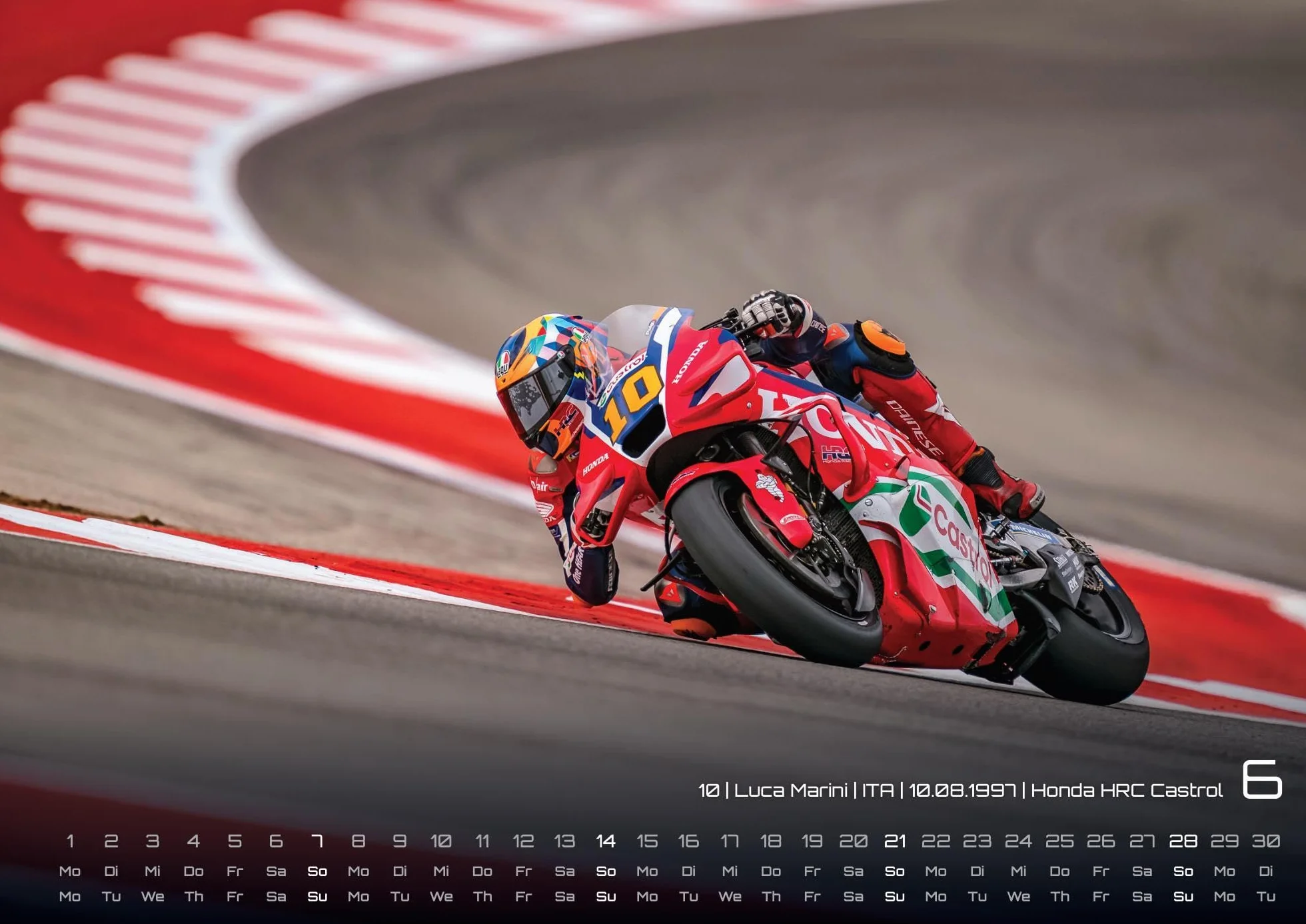 MotoGP Kalender 2026 DIN A3 Motorrad Grand Prix Wandkalender 42x30 cm