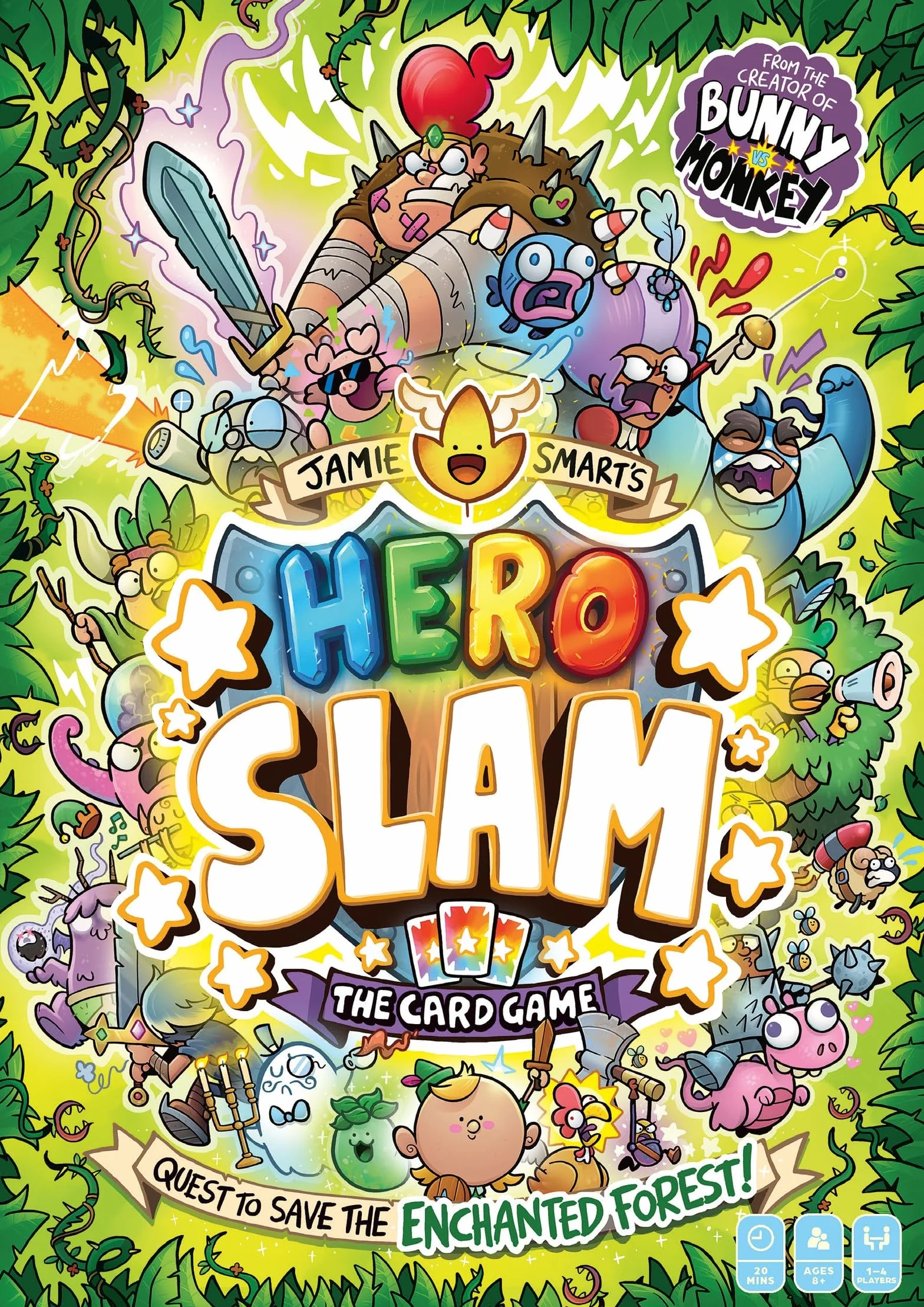 Jamie Smart s Hero Slam /anglais: The brand new game from the no 1 bestselling creator of Bunny vs Monkey