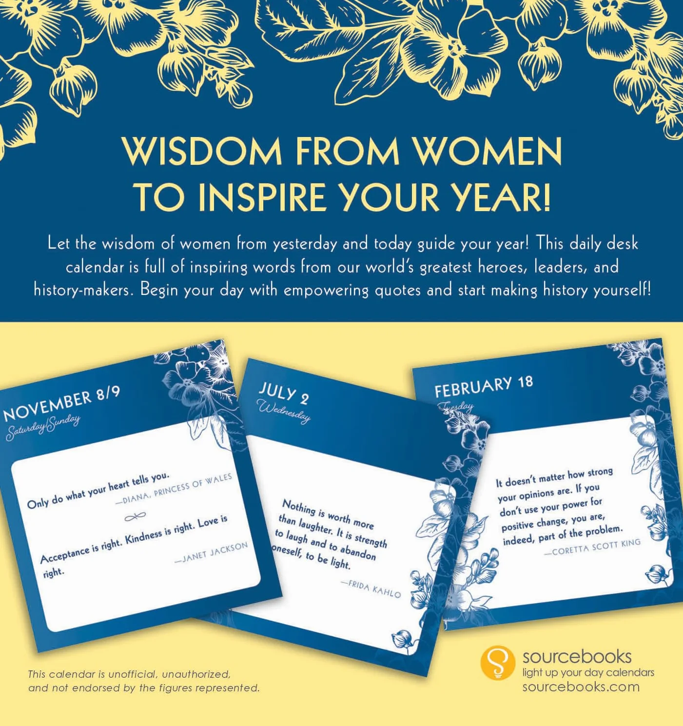 2025 Great Quotes From Great Women Boxed Calendar: Words from the Women Who Shaped the World
