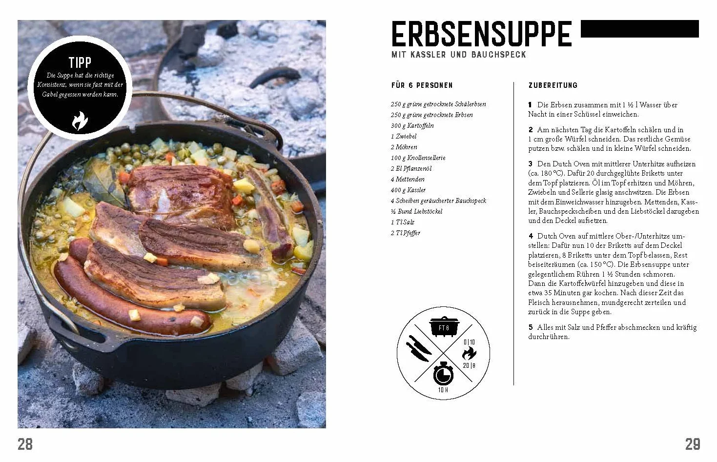 Sauerländer BBCrew Dutch Oven Kochbuch: Rezeptbuch mit Rezepteb, Tipps und heißen Kohlen I BBQ Grillen Outdoor Camping Feuertopf