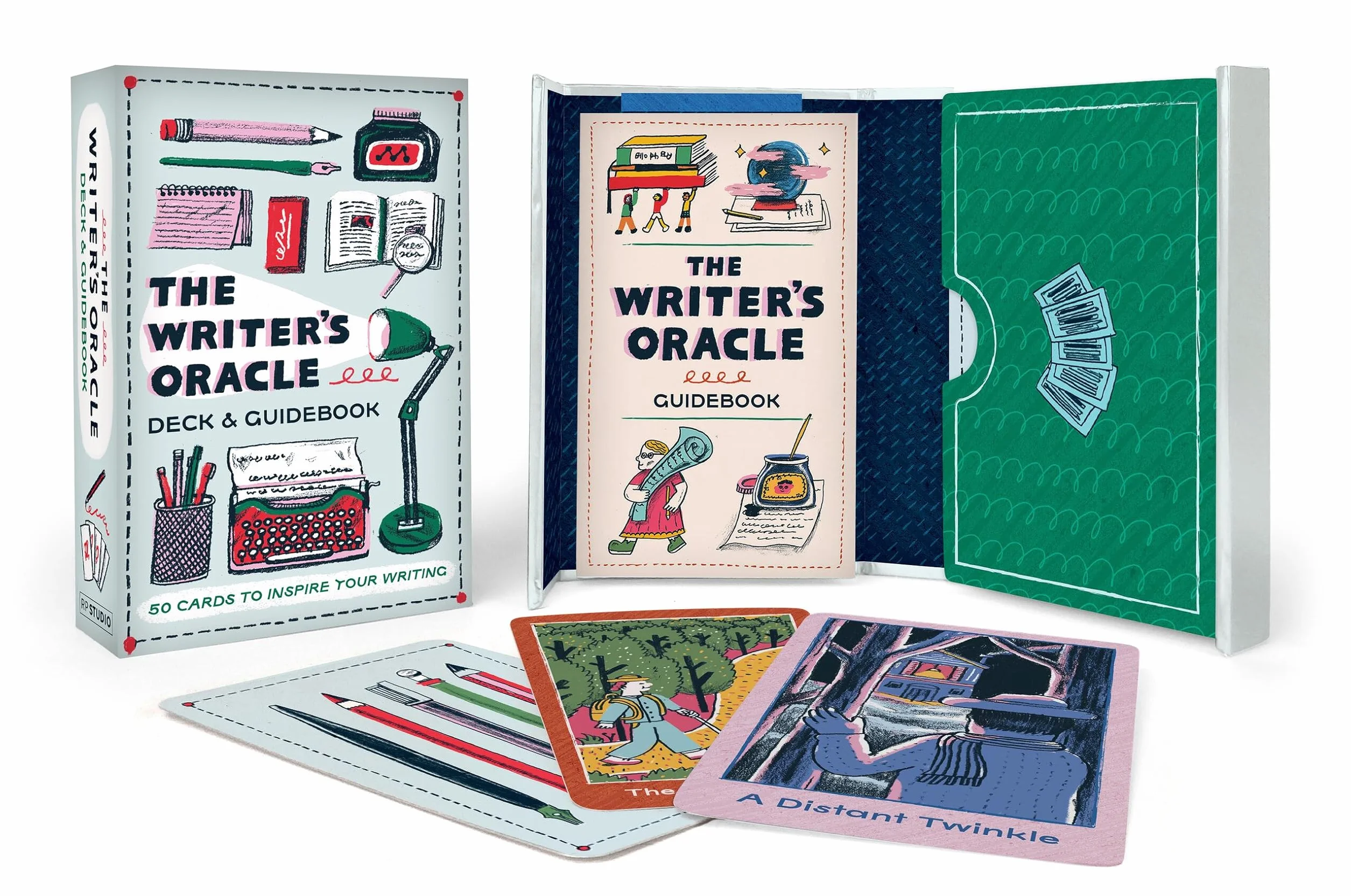 The Writer's Oracle Deck & Guidebook: 50 Cards to Inspire Writing
