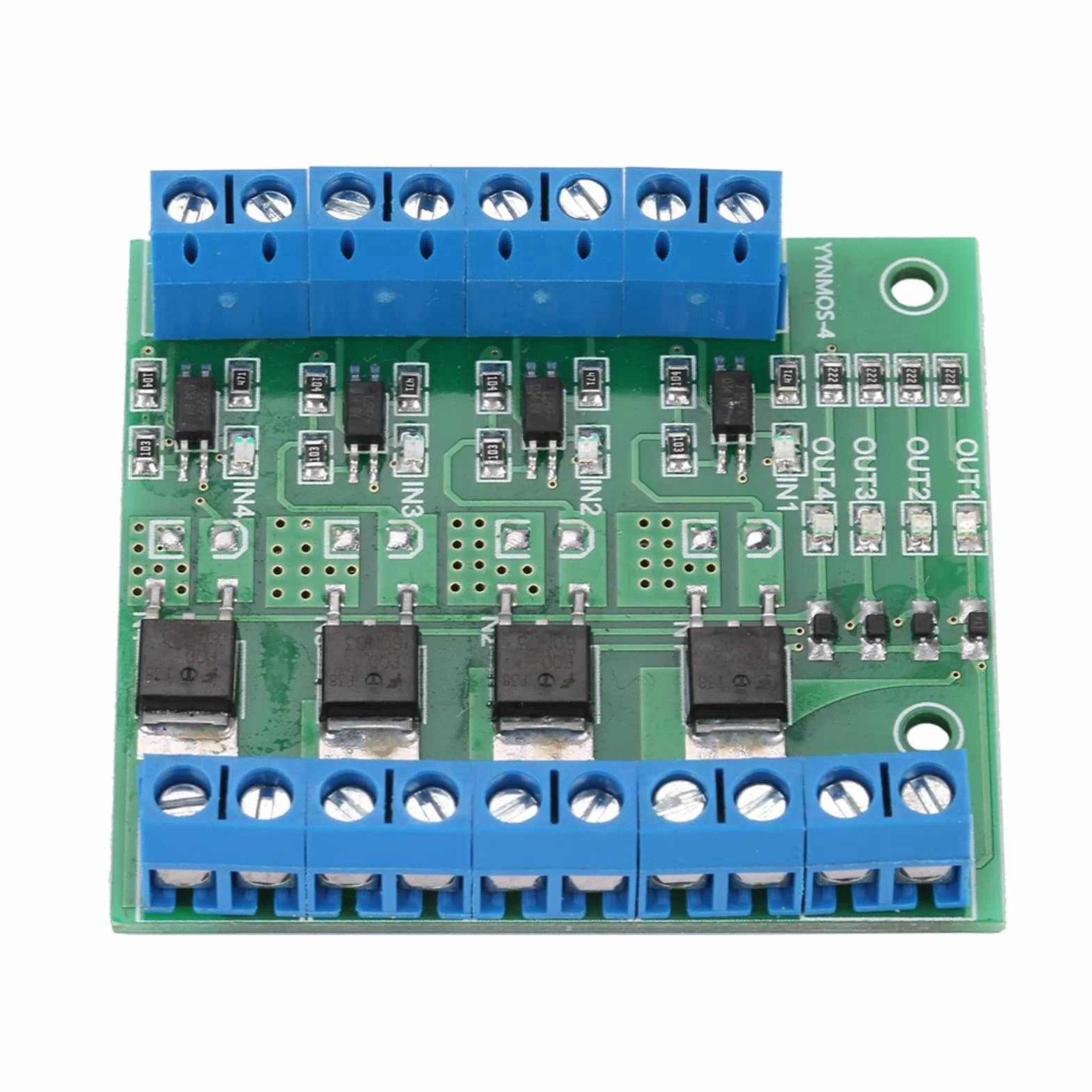 Płyta Mosfet PWM 4 Kanałowy Obwód Wzmacniacza PLC 3-20V do 3.7-27VDC 10A moduł Sterownika moduł MOS FET