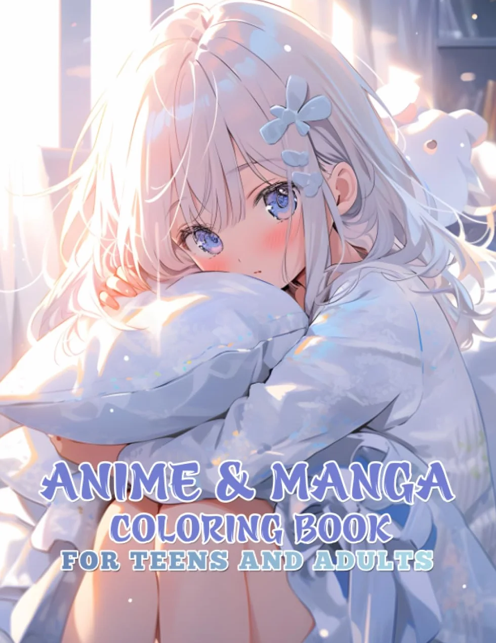 Anime and Manga Coloring Book for Teens and Adults: Immerse yourself in the adorable world of Japanese fashion colouring pages, featuring kawaii girls in imaginative illustrations suitable for children, adults, and teenagers.