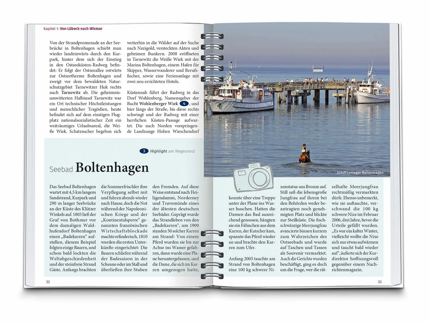 KOMPASS Radreiseführer Ostseeküstenradweg Mecklenburg-Vorpommern: von Lübeck über Rügen nach Usedom, mit Extra-Tourenkarte, Reiseführer und exakter Streckenbeschreibung: 6921