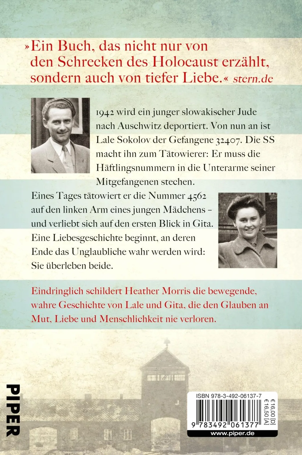 Der Tätowierer von Auschwitz: Die wahre Geschichte des Lale Sokolov