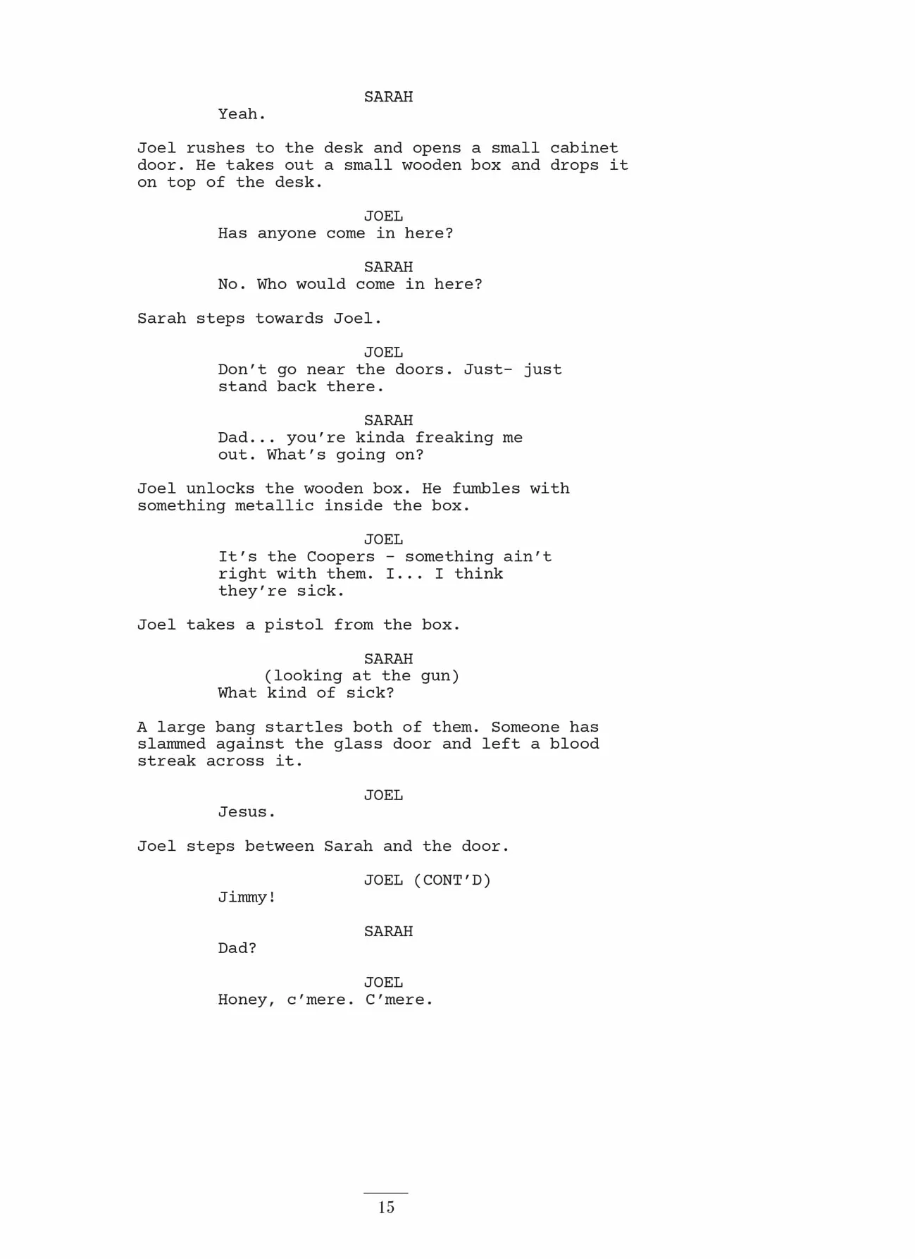The Last of Us: Part I and Part II Scripts