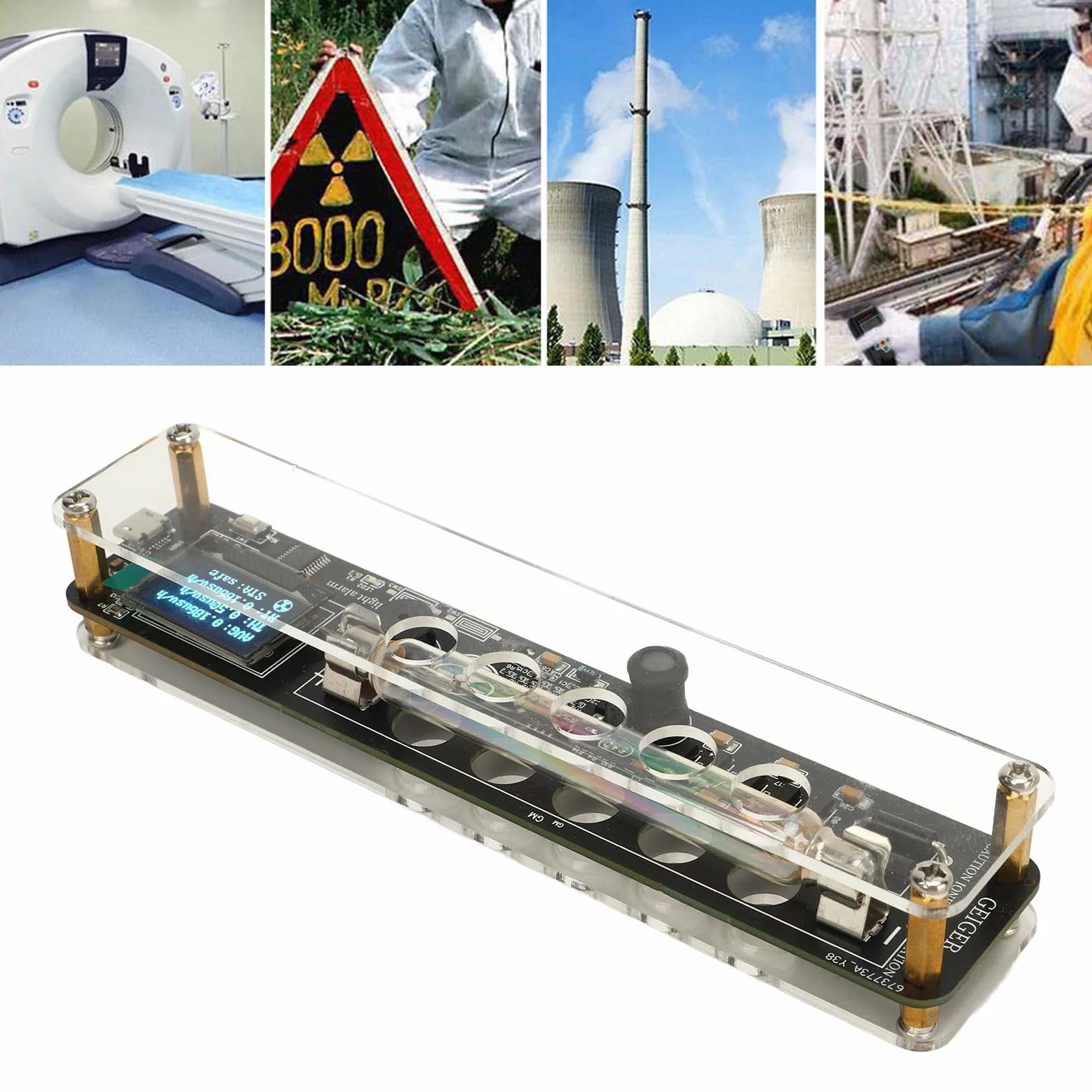 Detektor Promieniowania Jądrowego, Przenośny Licznik Geigera M4011 J321 z Ekranem z organiczną diodą elektroluminescencyjną, Wiele Funkcji, Wykrywanie Promieni Rentgenowskich,