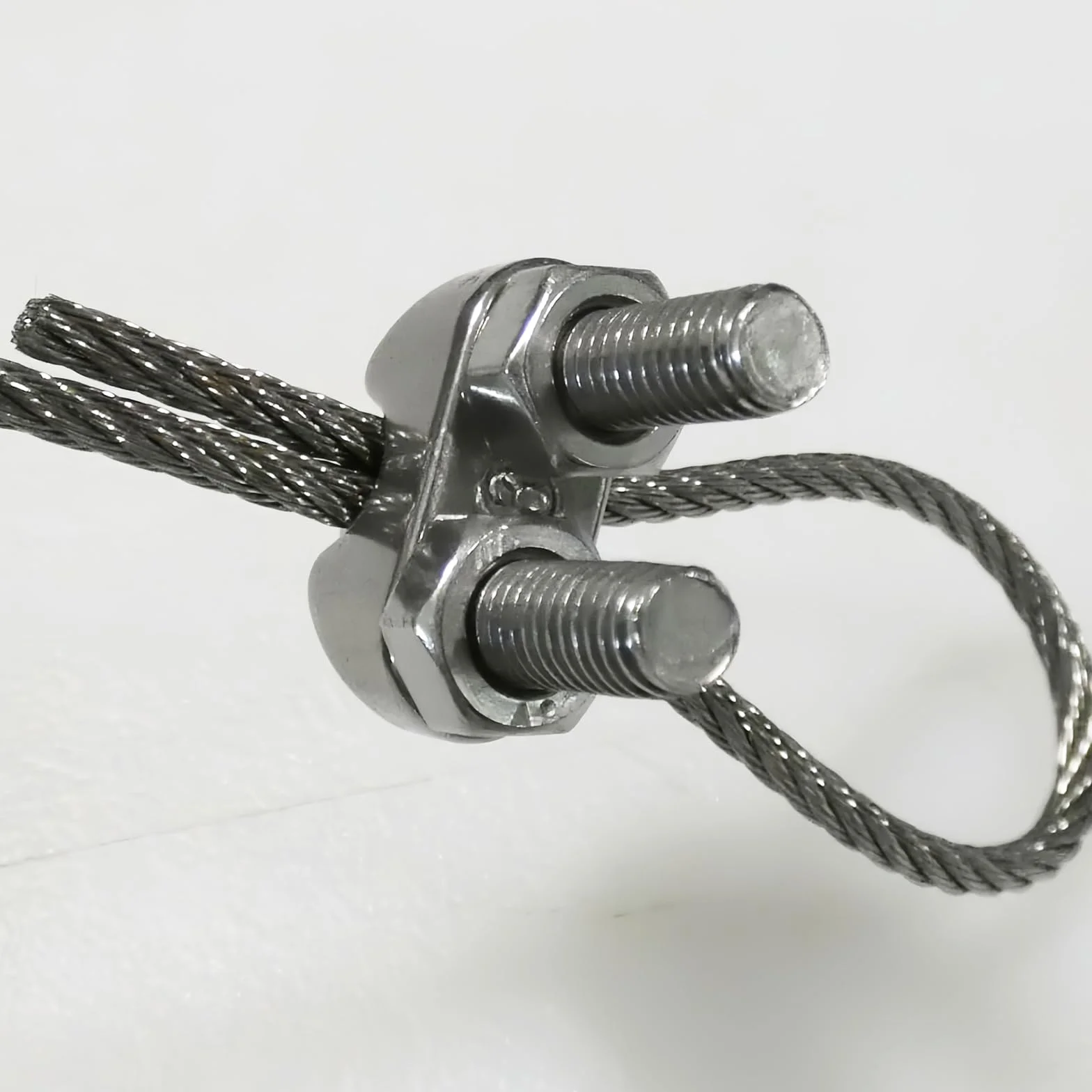 Zaciski kablowe ze stali nierdzewnej M3 304 śruba U do liny stalowej 2-4 mm