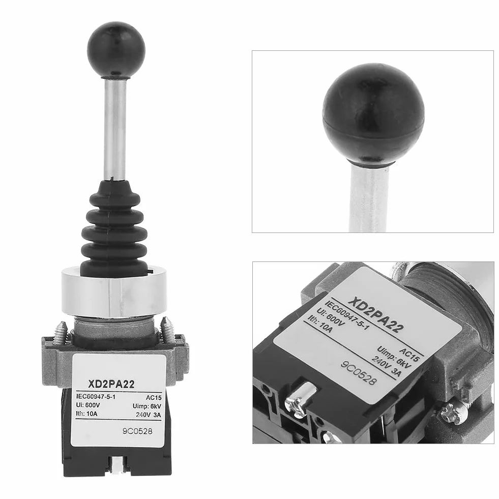Przełącznik joystick-1 szt. XD2PA22CR 2NO 2-pozycyjne resetowanie sprężyny Momentaner Joy Stick przełącznik joy Stick