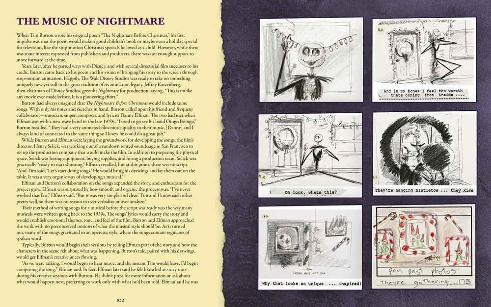 Disney Tim Burton's The Nightmare Before Christmas: The Full Film Script : With stunning production art, director's commentary and song lyrics