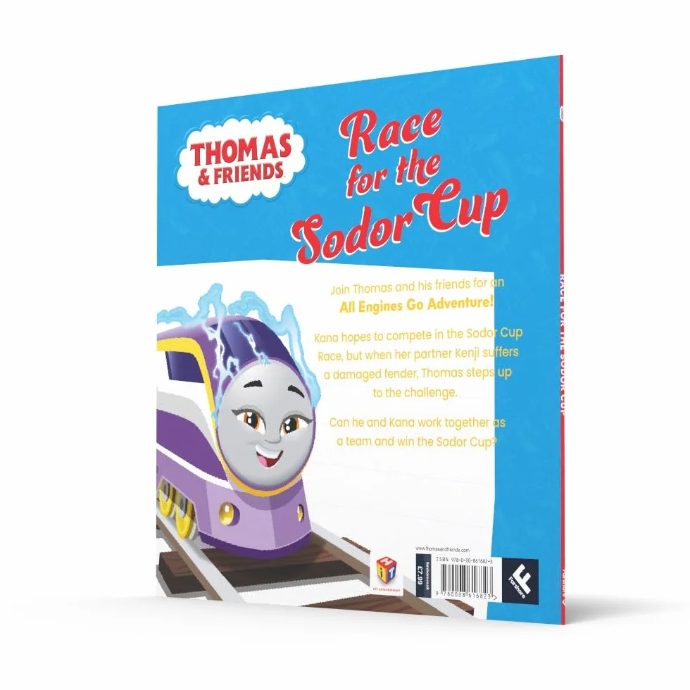 Thomas and Friends Race for the Sodor Cup Illustrated Storybook for Kids 2-5 Years