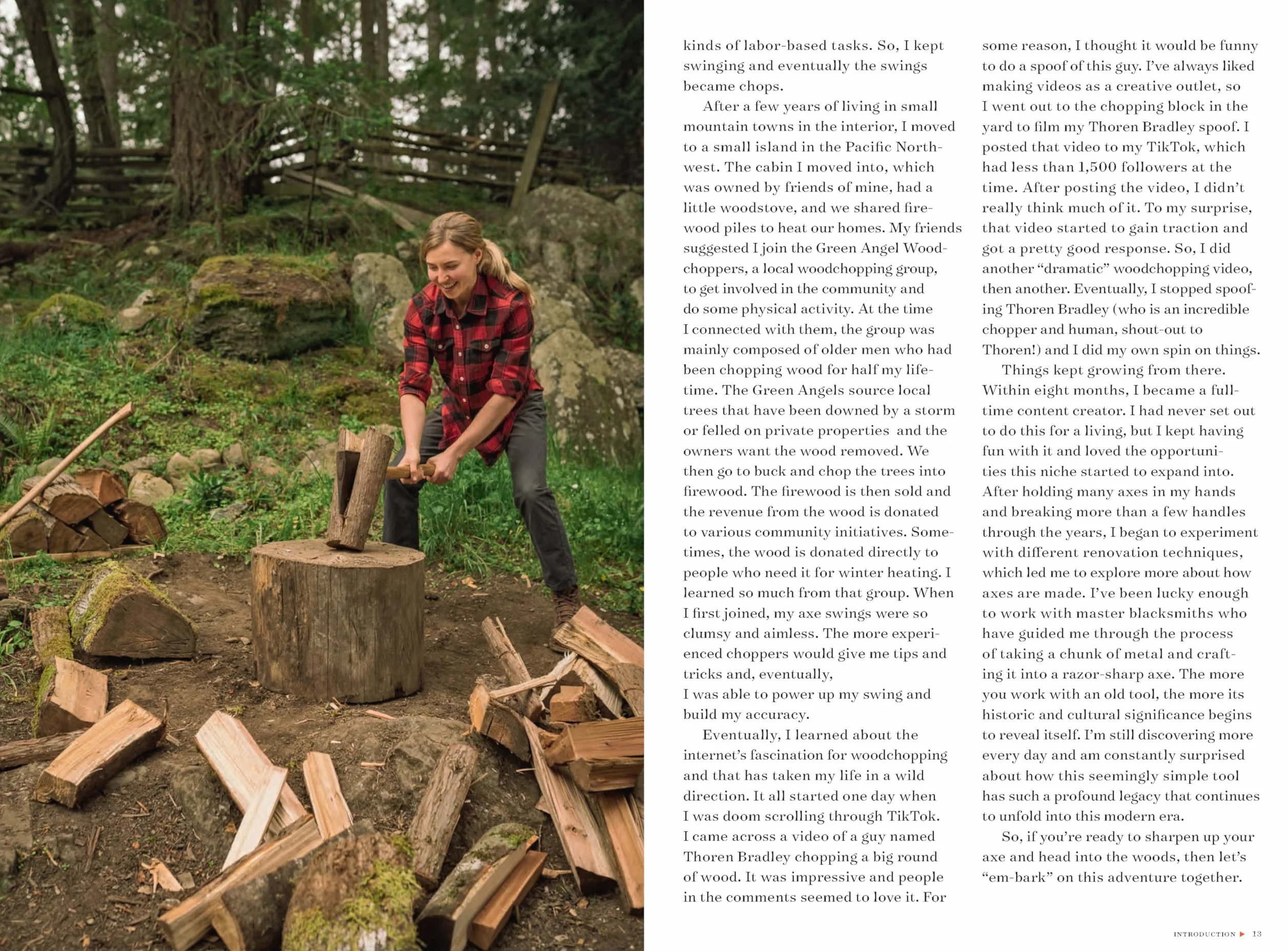 Axe in Hand: Woodchopper's Guide to Blades, Wood, Fire