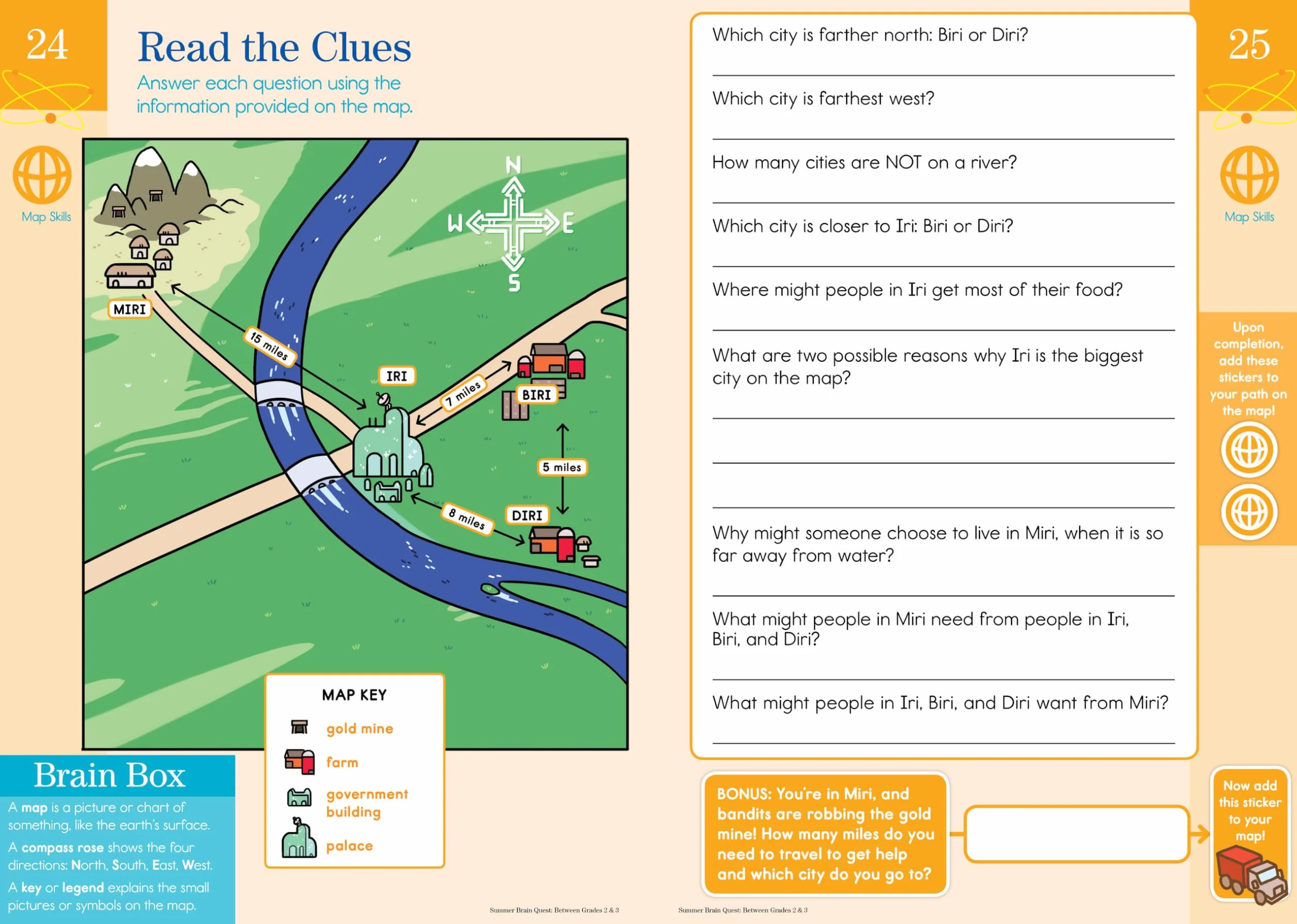 Summer Brain Quest: Between Grades 2 & 3: Between Grades 2 & 3, For Adventurers Ages 7-8