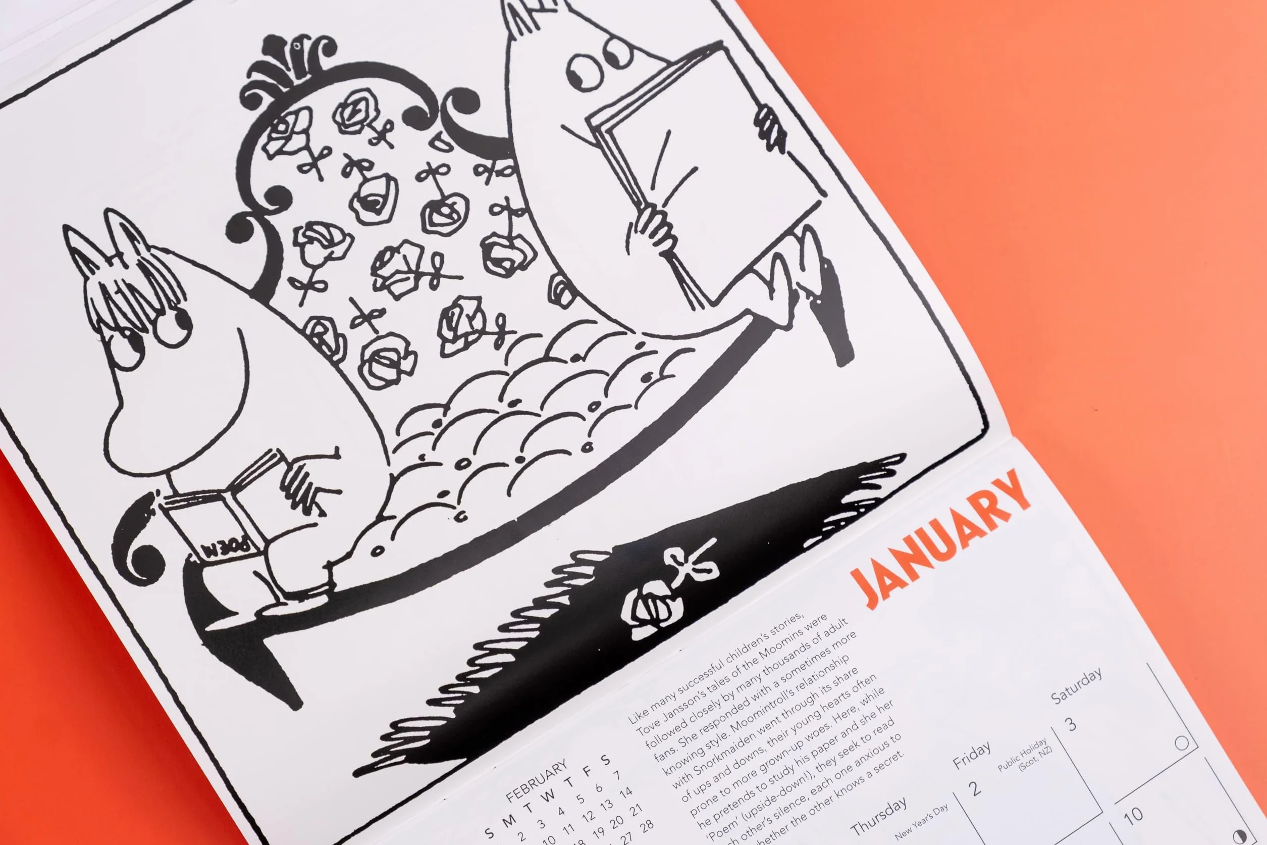Moomin 2026 Wall Calendar Mini Art Calendar