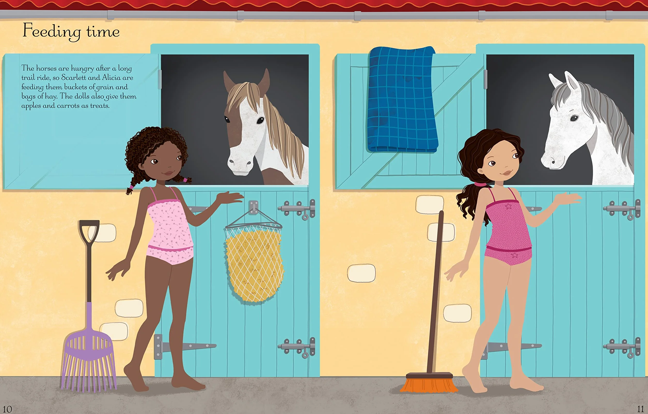 Sticker Dolly Dressing At the Stables