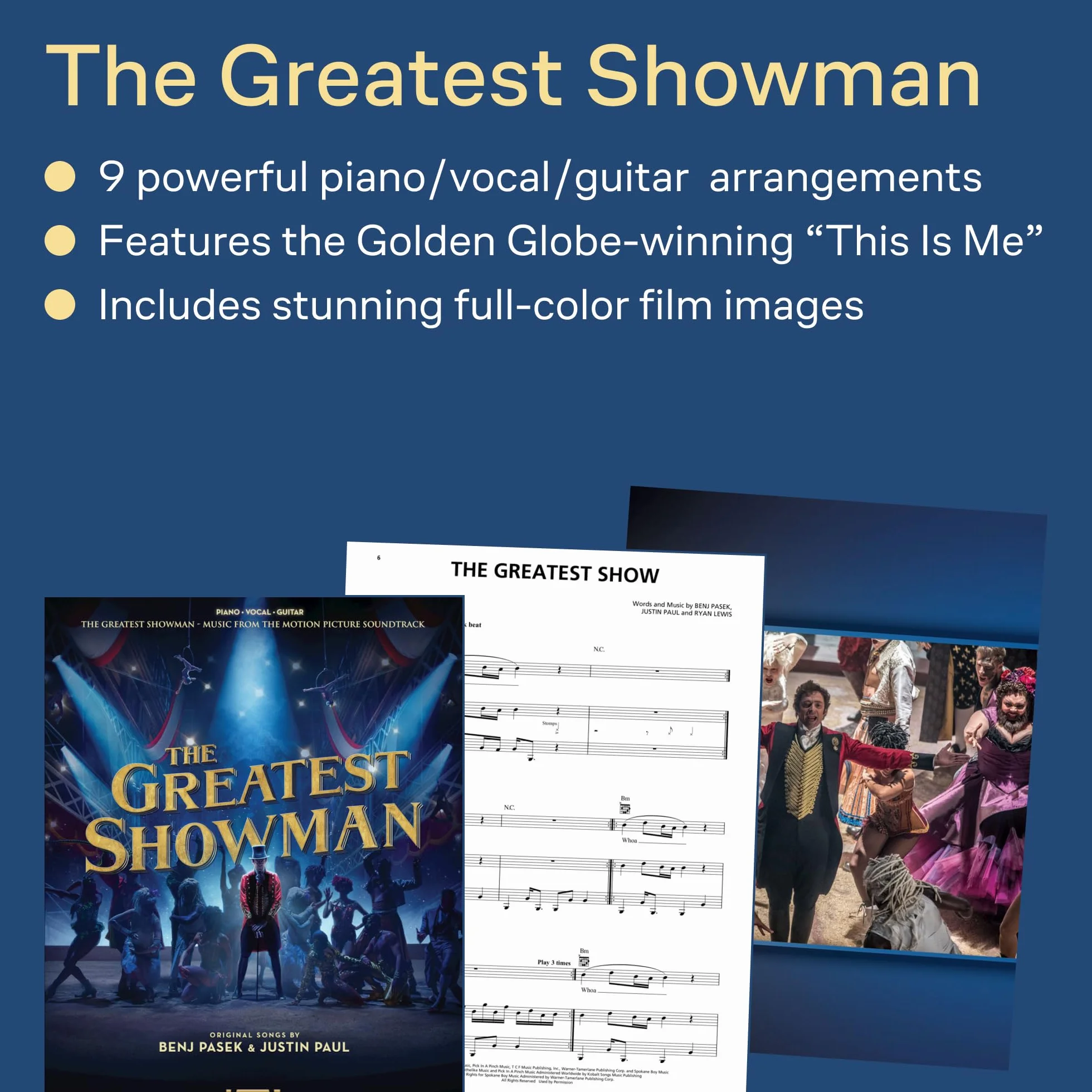 The greatest showman / music from the motion picture soundtrack piano, vocal and guitar