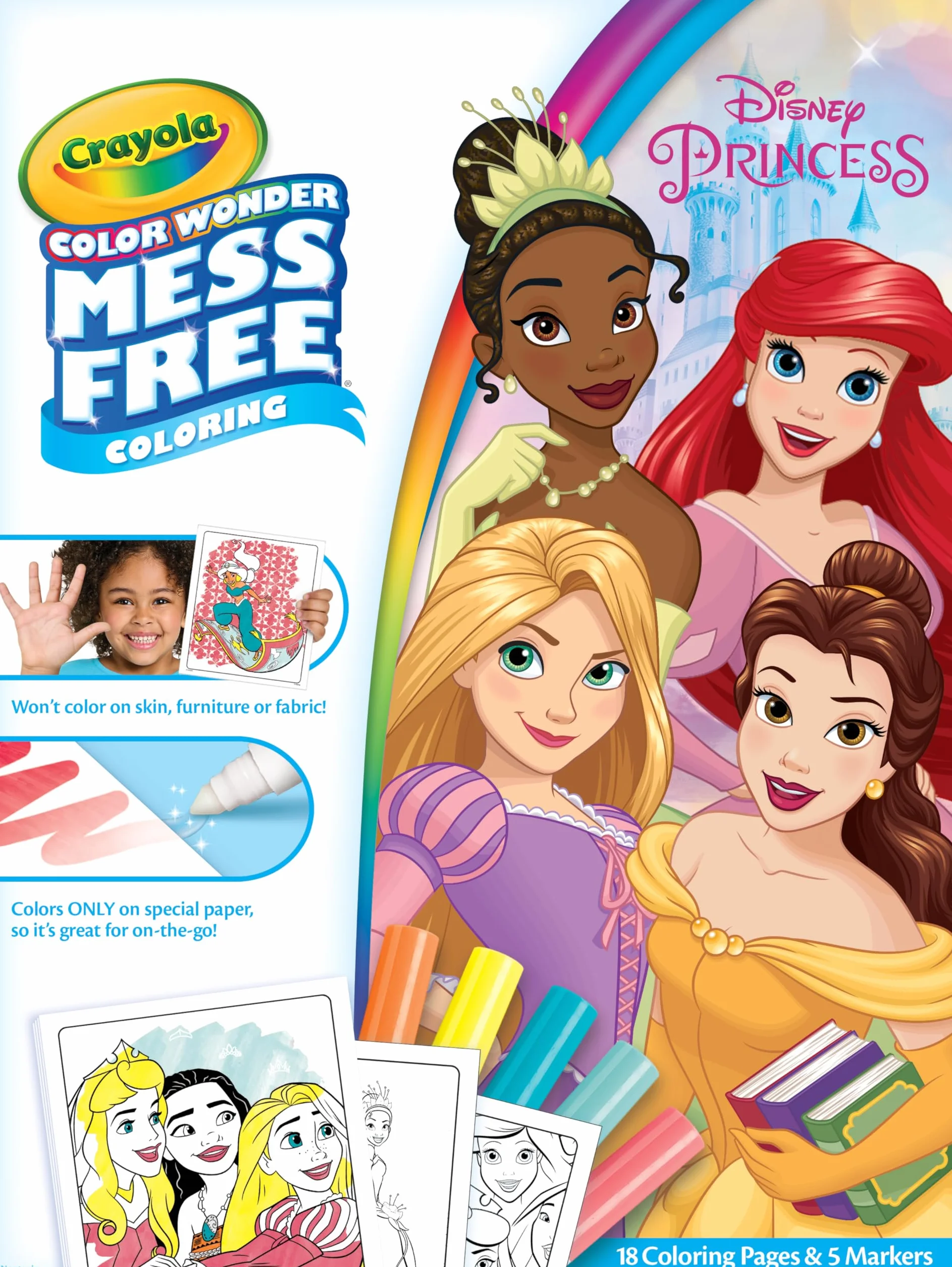 CRAYOLA Kolorowanka PAD & MARKR księżniczka, jeden rozmiar, 757003
