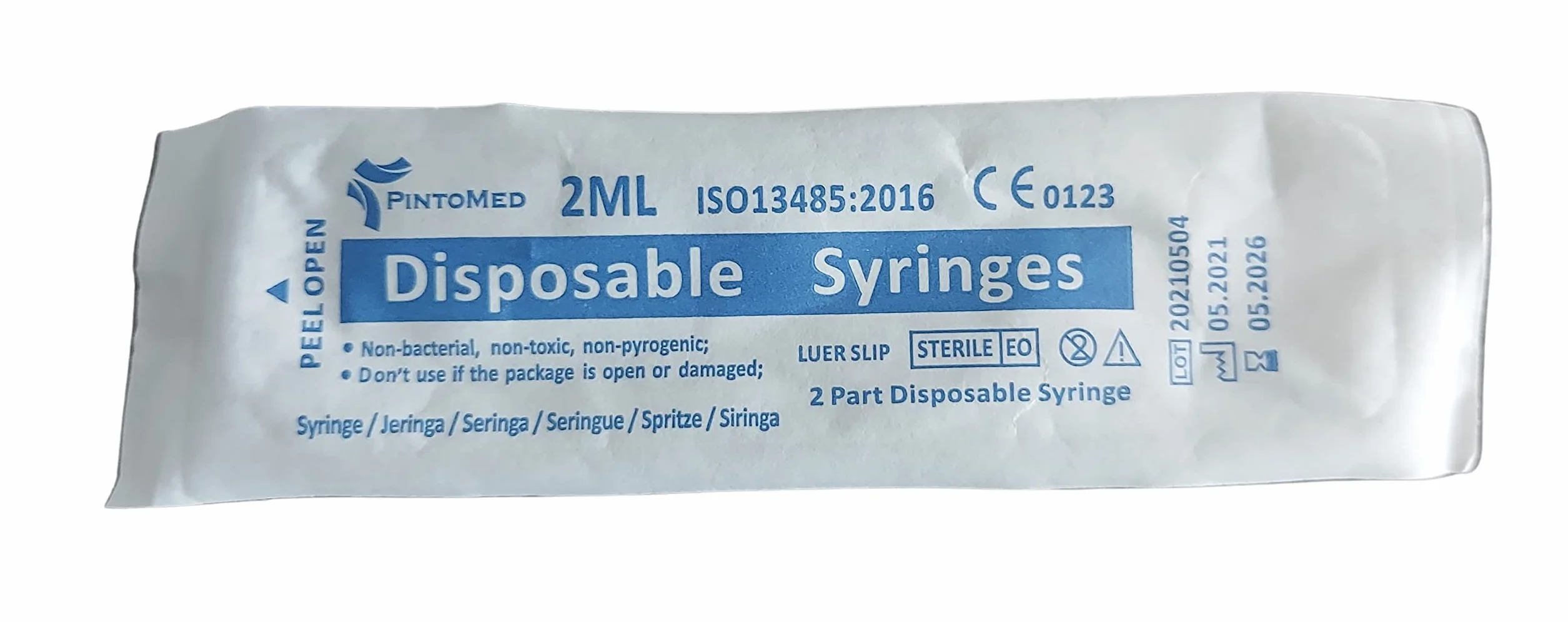 Strzykawka bez igły stożek Luer mimośrodowy 20 ml 10 ml 5 ml 2 ml opakowanie 50 sztuk 100 sztuk