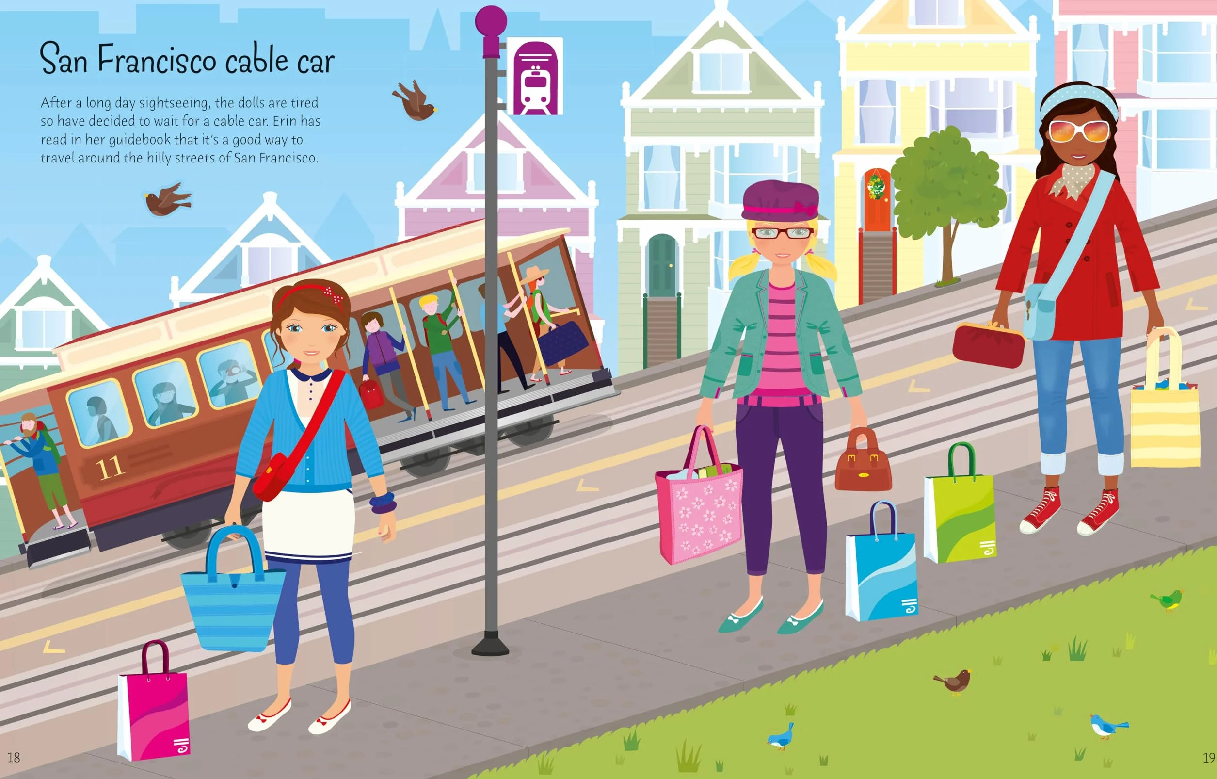 Sticker Dolly Dressing Travel: 1