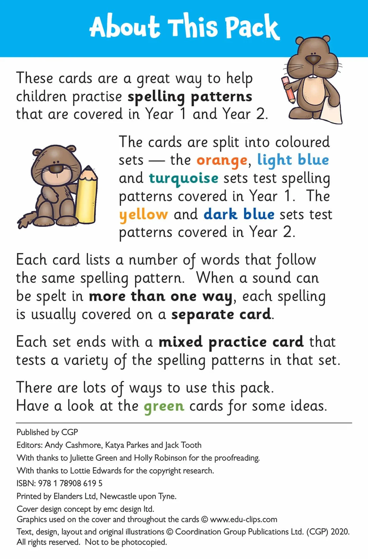 Spelling Flashcards for Ages 5-7