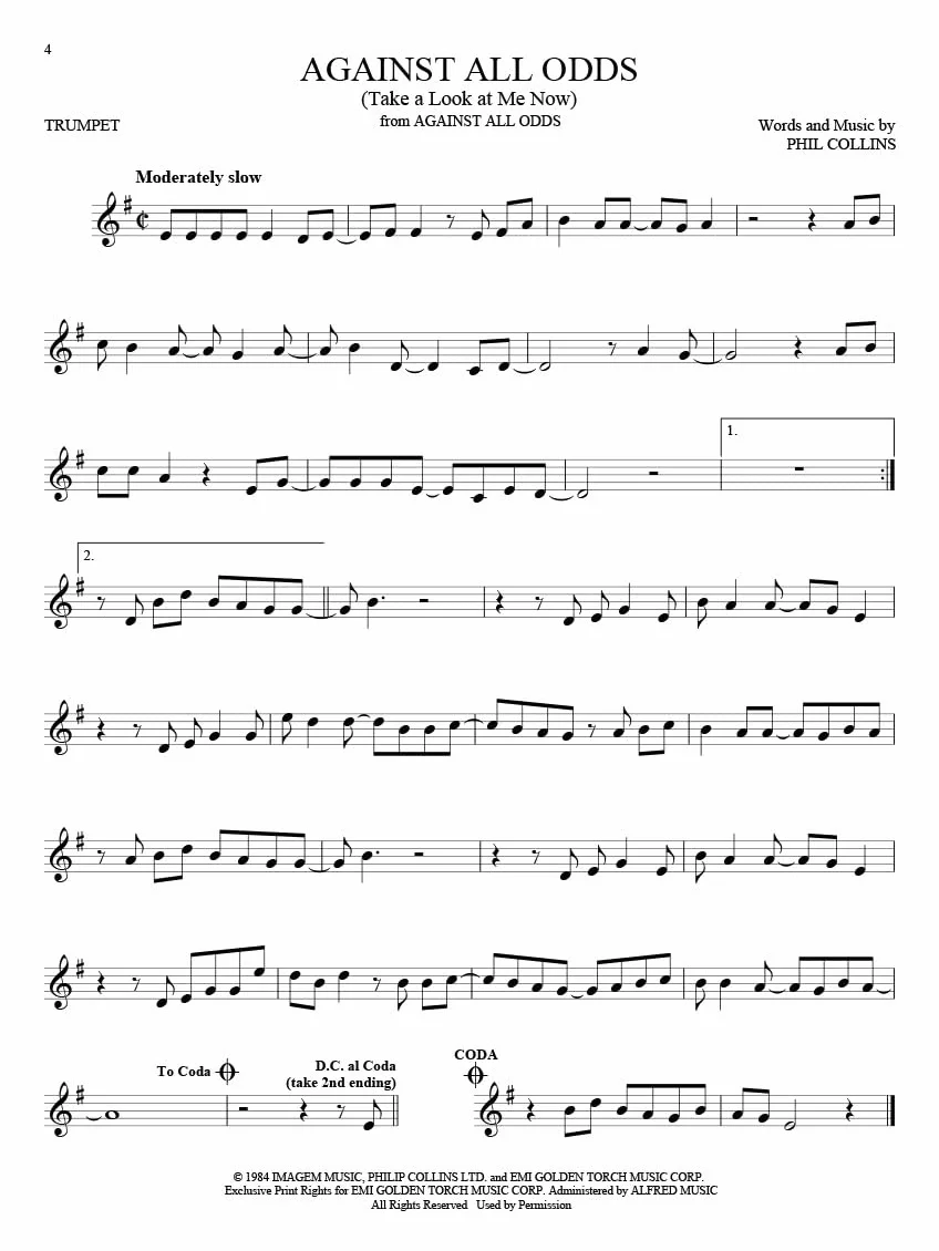 101 movie hits for trumpet - trompette - recueil