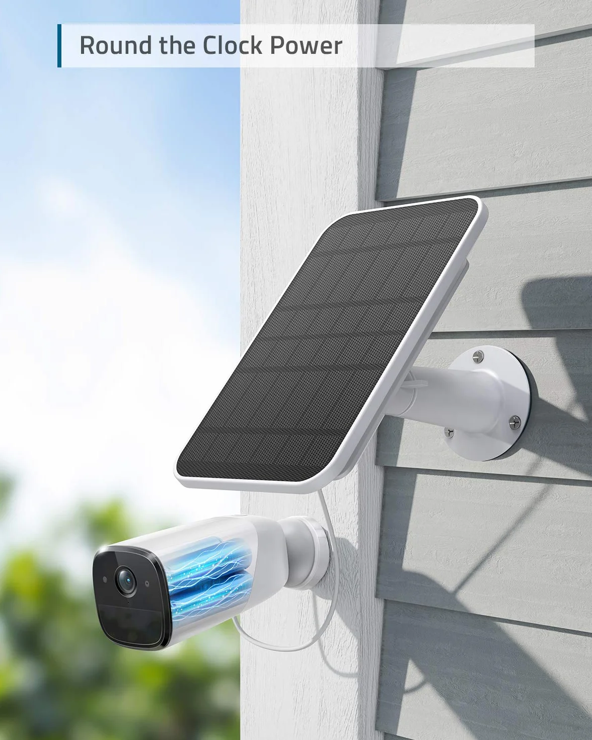 Eufy panel słoneczny 2,6 W do eufyCam, IP65, ciągłość zasilania