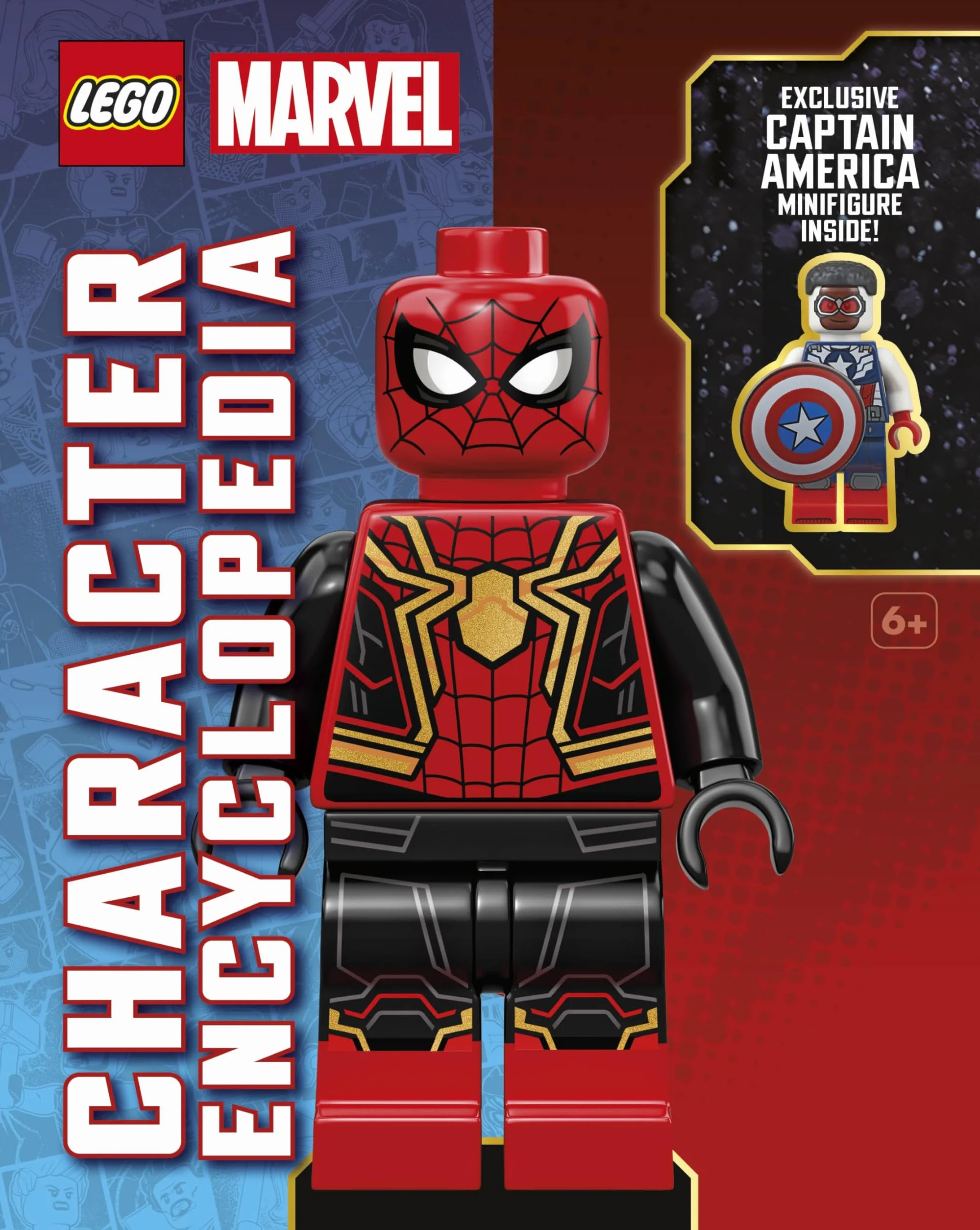LEGO Marvel Character Encyclopedia z ekskluzywną minifigurką Kapitana Ameryki