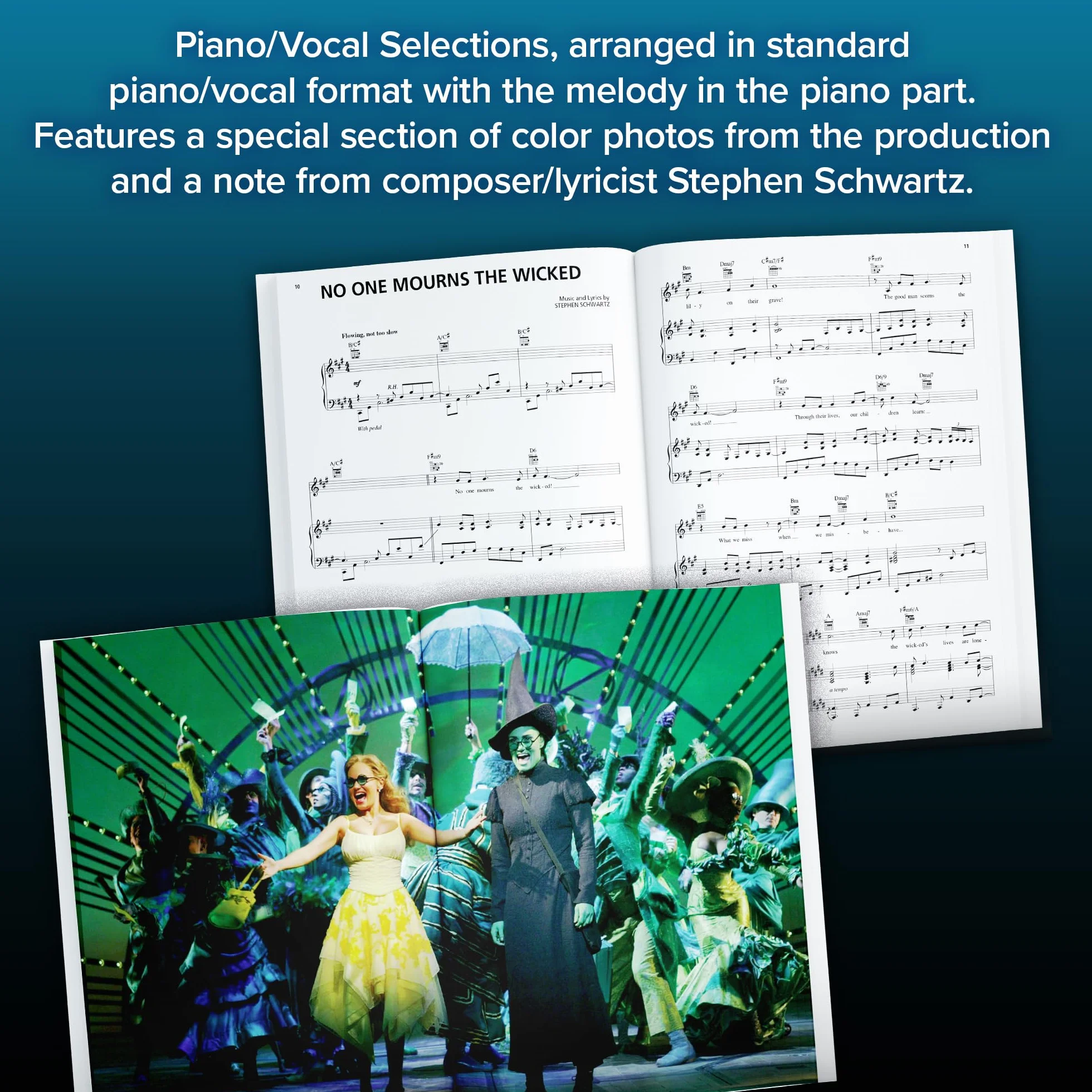 Wicked musical piano vocal selections sheet music